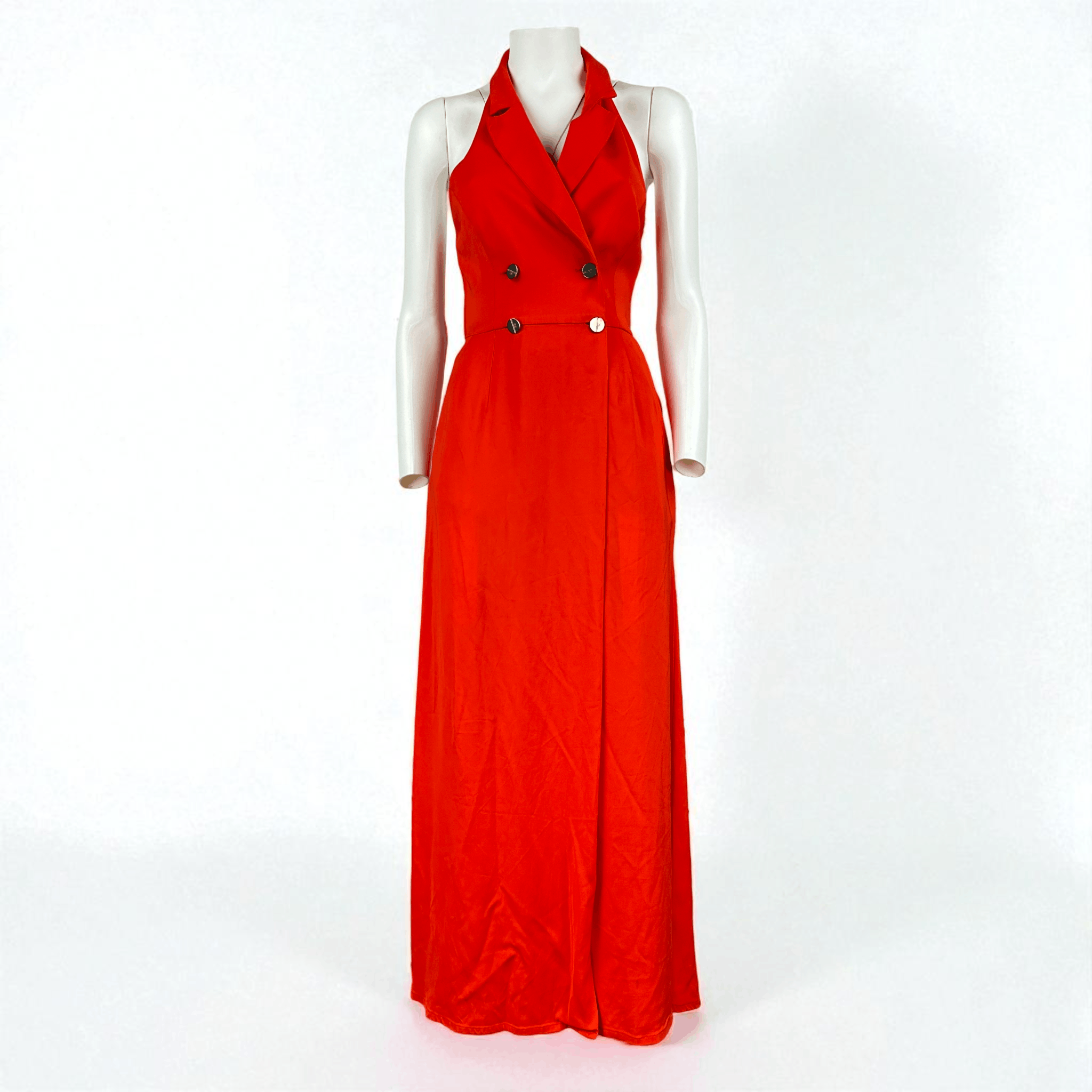 Elisabetta Franchi Abito Lungo Elisabetta Franchi Bottoni Oro – 40 IT Size S / US 4 / IT 40 - 10 Thumbnail