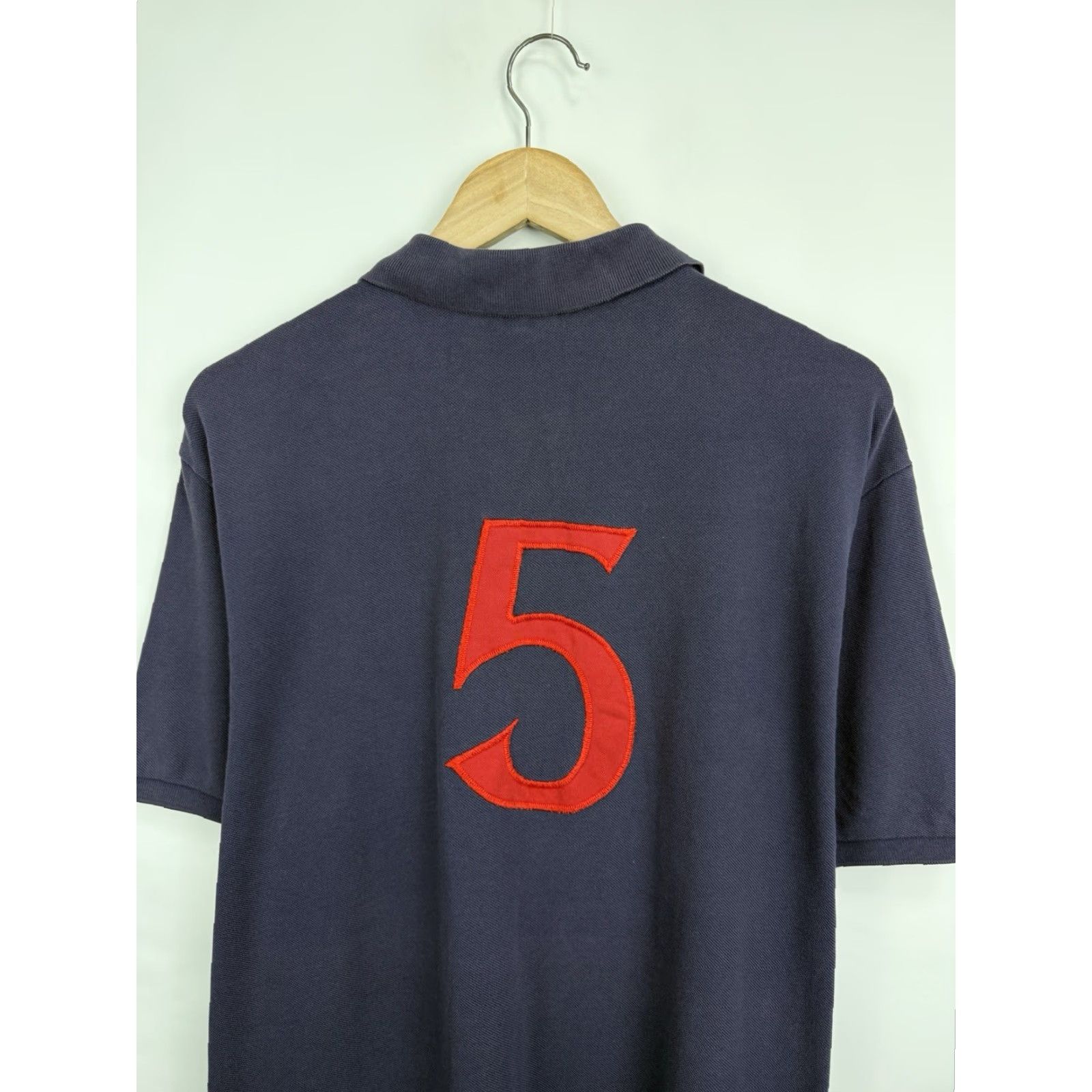 Ralph Lauren VINTAGE Polo Ralph Lauren Cricket Polo T-Shirt 90s Dark Blue XXL Mens Polo Ralph Lauren Shirt 90s Vintage Size US XXL / EU 58 / 5 - 7 Thumbnail