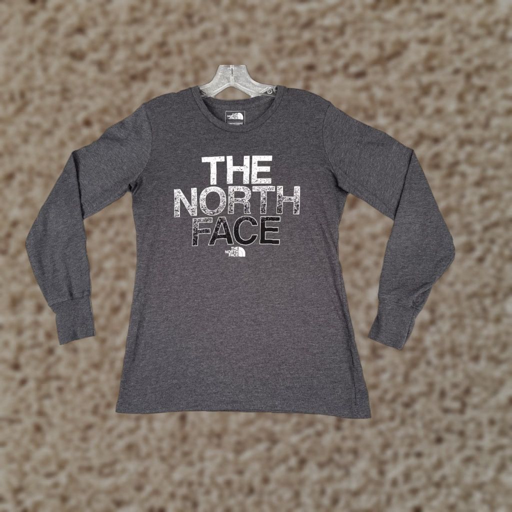 The North Face The North Face Shirt Women XS Gray Long Sleeve Crew Neck Cotton Blend Size XS / US 0-2 / IT 36-38 - 1 Thumbnail