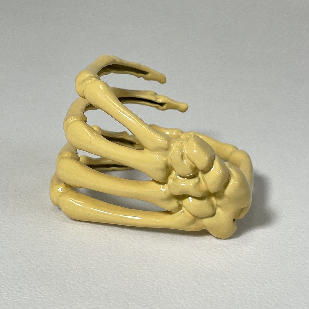 Raf Simons S/S 22 Yellow Skeleton Hand Cuff Bracelet Size ONE SIZE - 5 Thumbnail