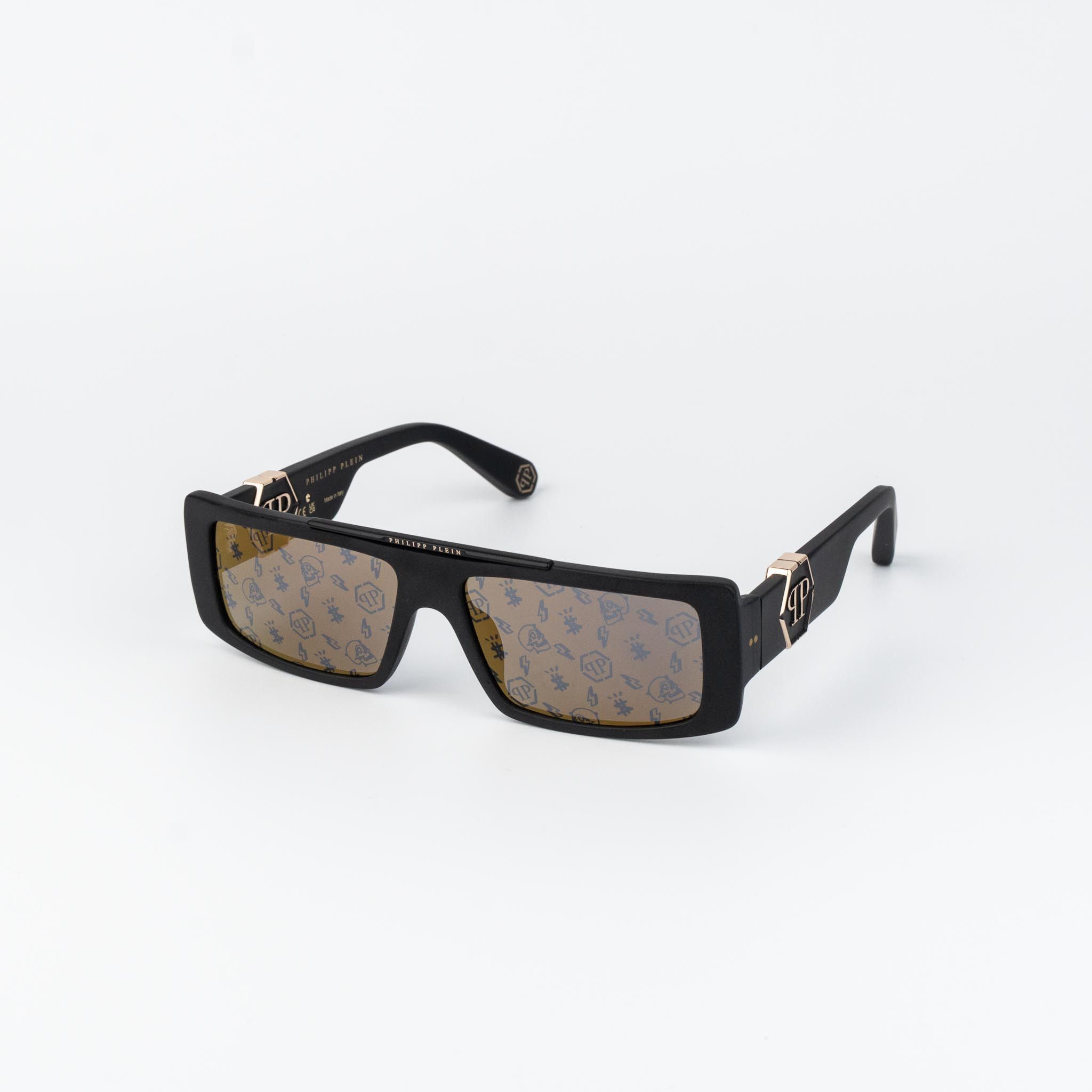 Philipp Plein Philipp Plein Sunglasses Rectangle SPP003M 703L AUTHENTIC Size ONE SIZE - 2 Thumbnail