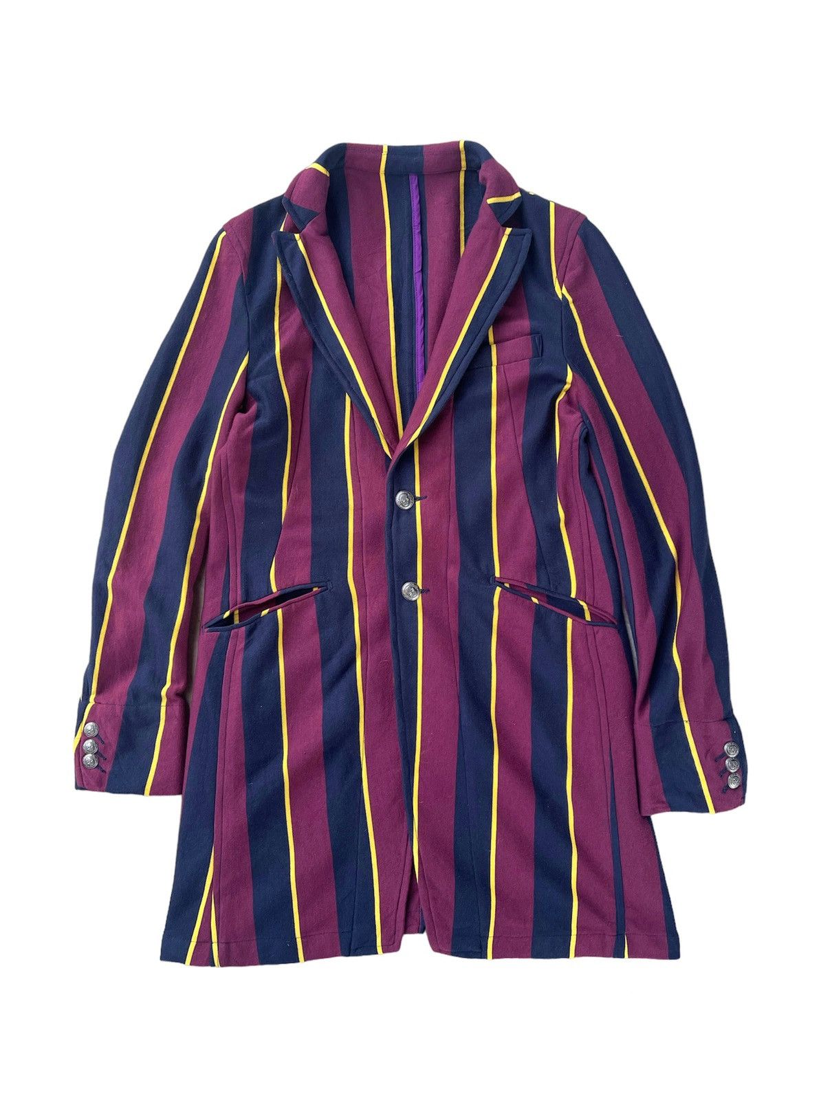 PPFM PPFM striped bondage long coat Size US M / EU 48-50 / 2 - 3 Thumbnail