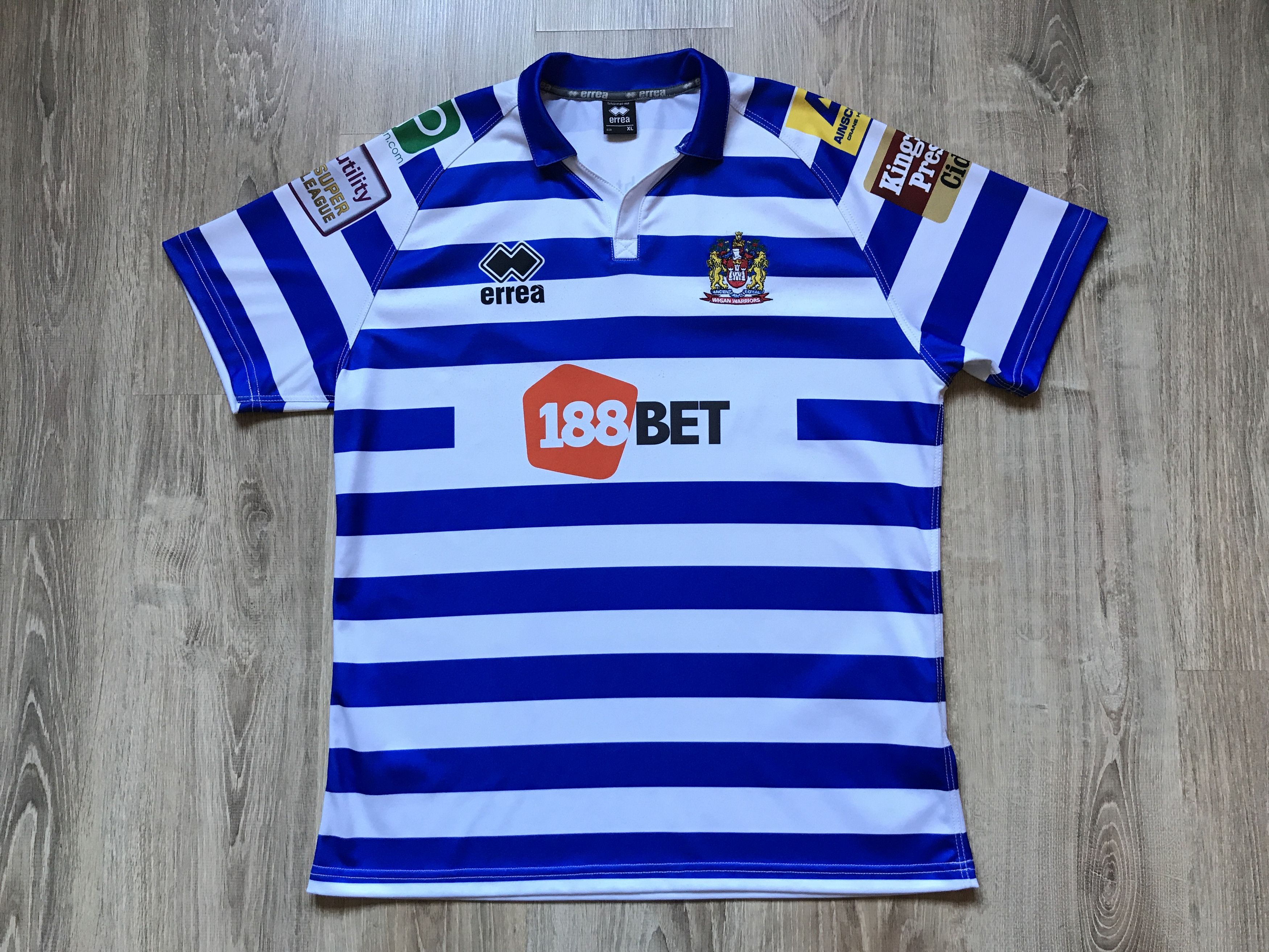 Errea Errea Wigan Warriors Rugby League Shirt Size US XL / EU 56 / 4 - 2 Thumbnail
