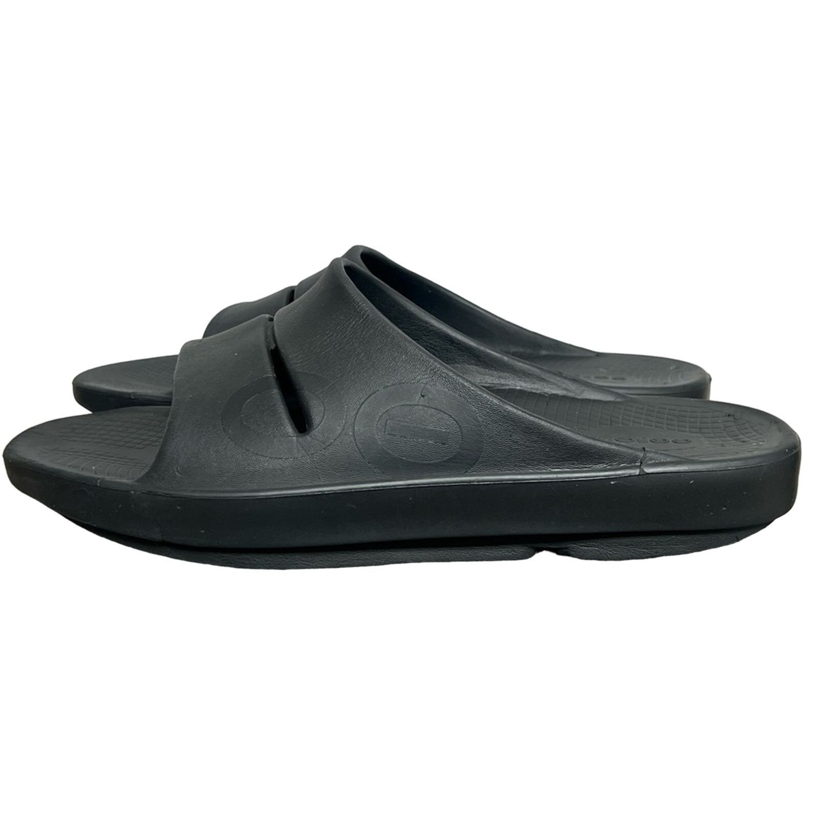 OOF Wear OOFOS OOahh Recovery Sandals Sport Slide On Black Men’s 12 Size US 12 / EU 45 - 1 Thumbnail