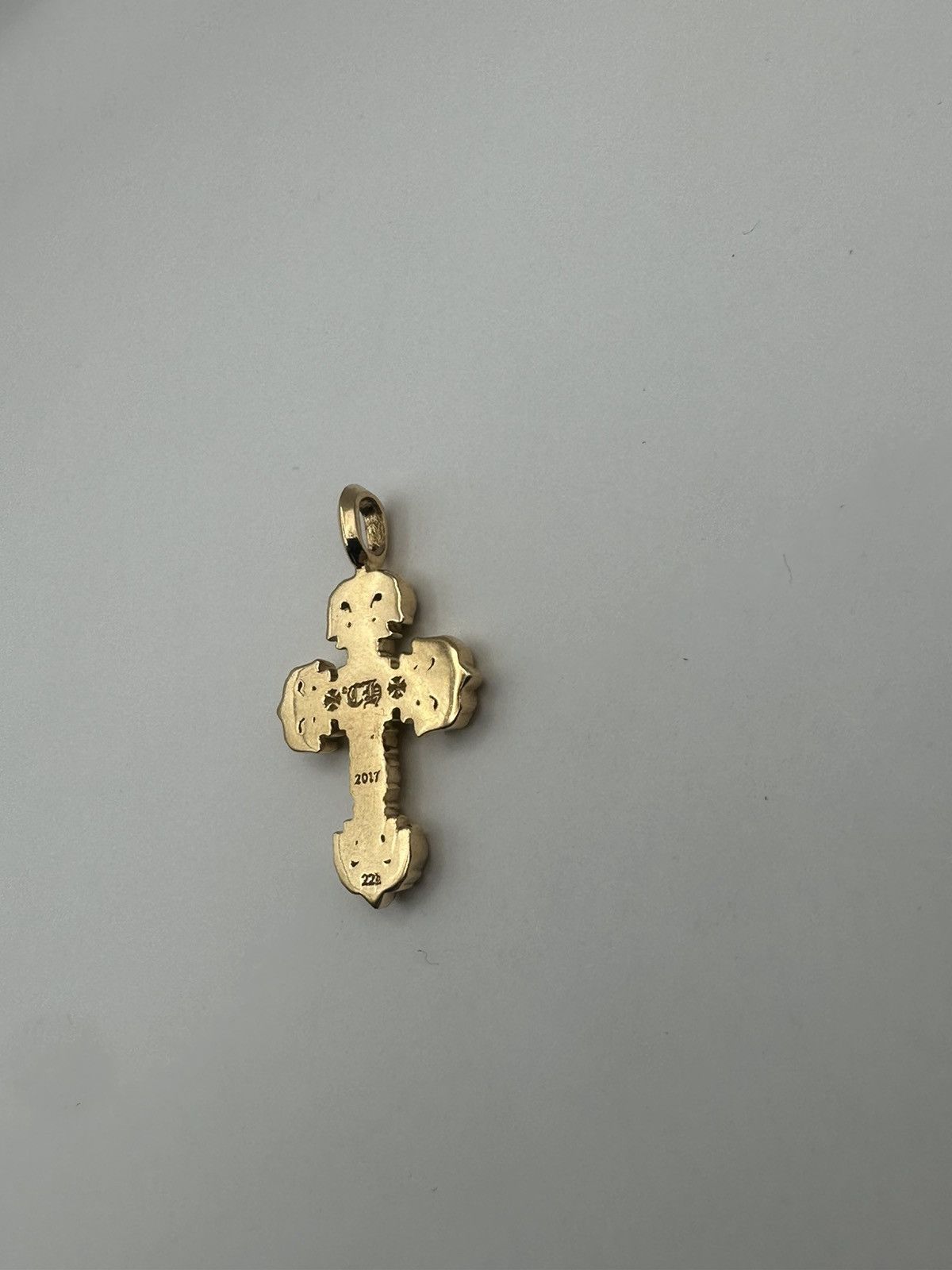 Chrome Hearts Chrome hearts 22k gold filigree charm pave emerald Size ONE SIZE - 9 Thumbnail