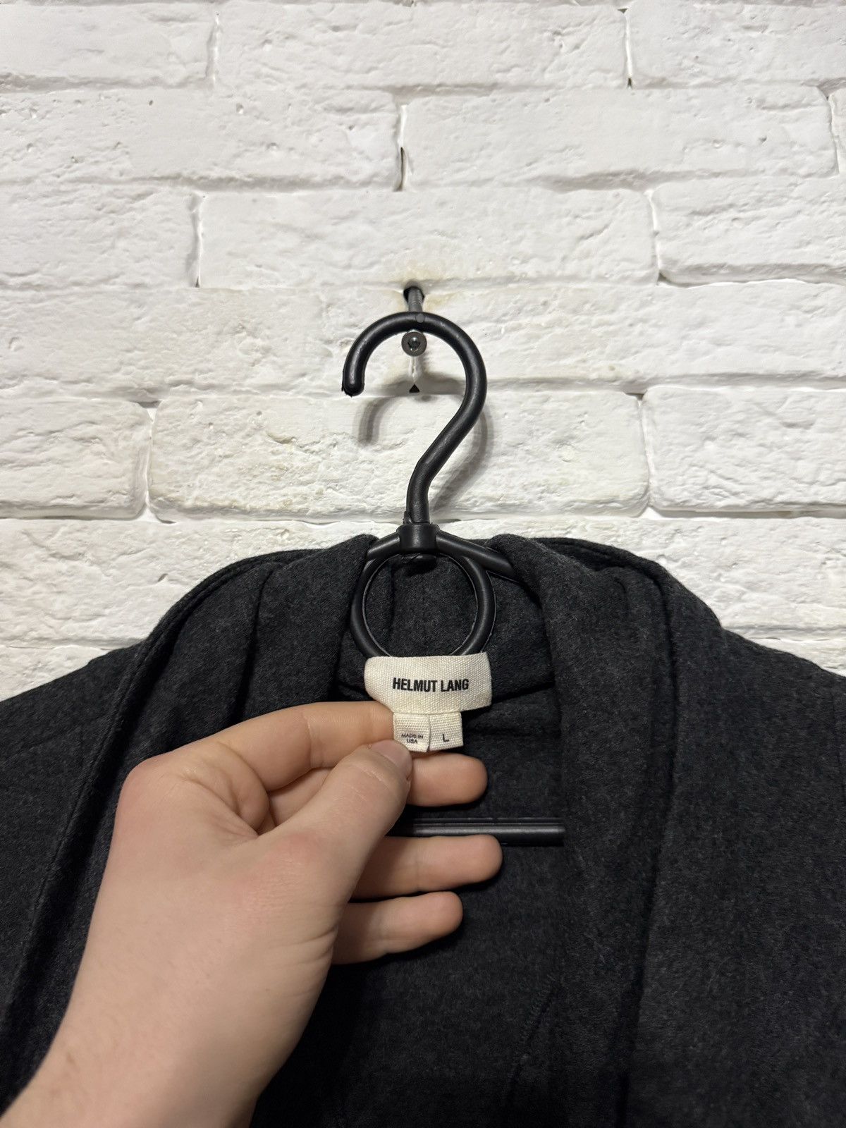 Helmut Lang Helmut Lang Wool Draped Asymmetric Zip Cardigan Jacket USA Size L / US 10 / IT 46 - 6 Thumbnail
