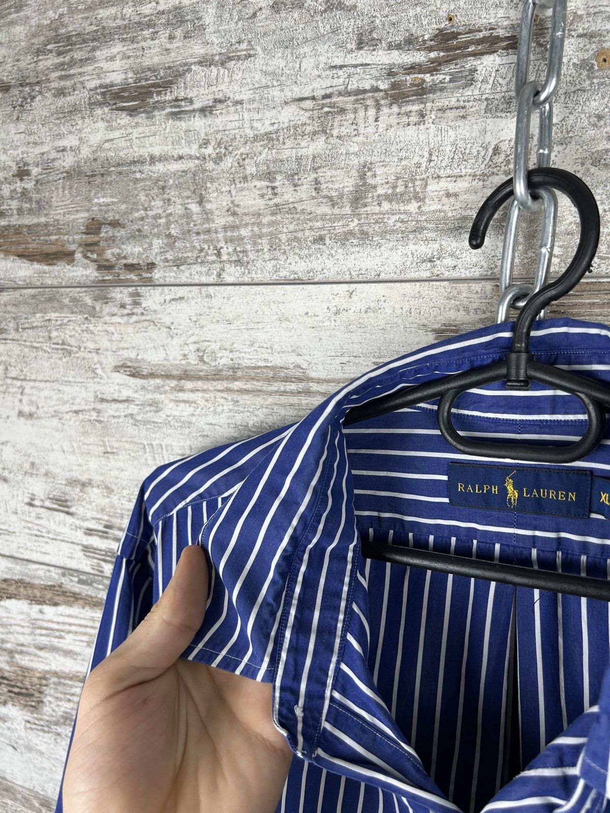 Polo Ralph Lauren × Vintage Mens Vintage Polo Ralph Lauren Stripes shirts button up rare Size US XL / EU 56 / 4 - 6 Thumbnail