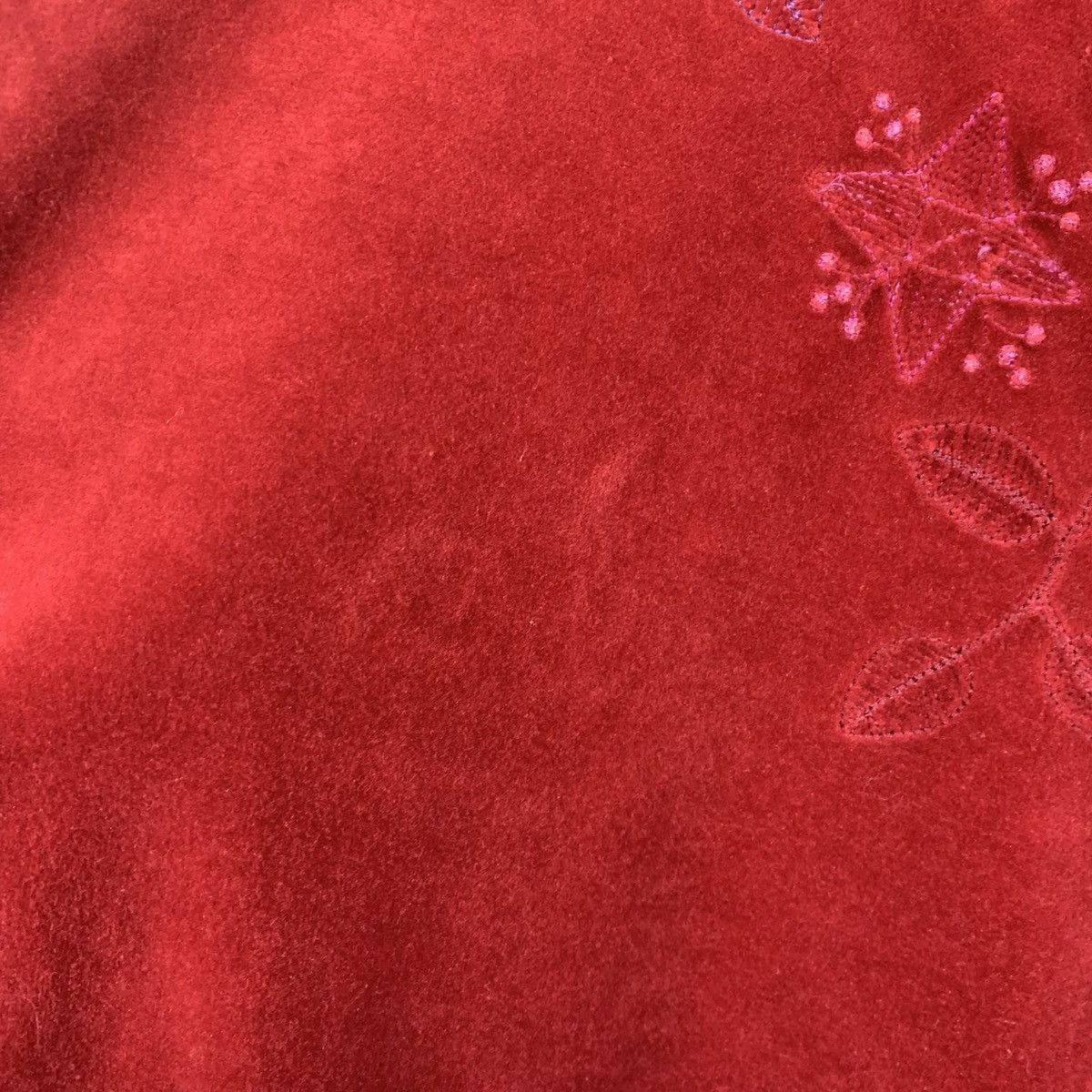 Gudrun Sjoden Velour Cardigan Size M Red Avant Garde