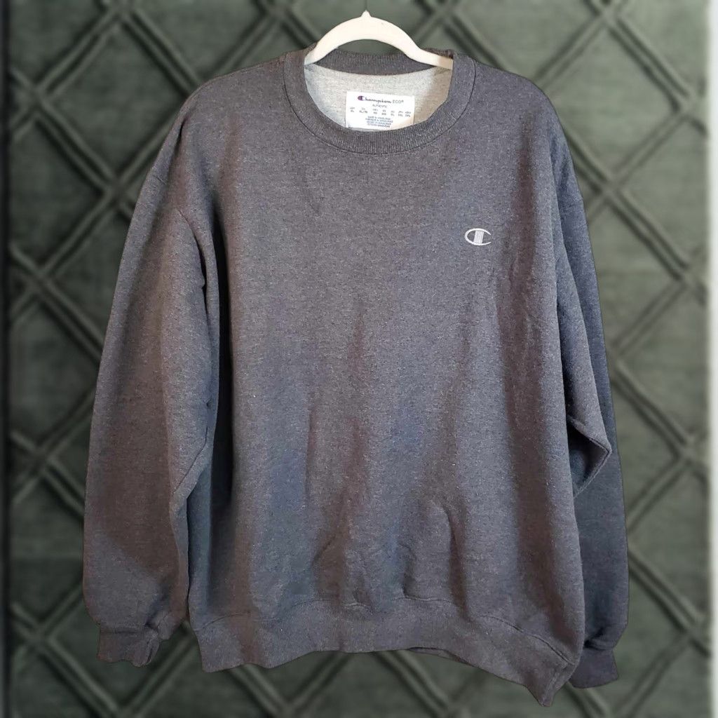 Champion Champion ECO Sweatshirt Crewneck Pullover Men's XL Gray Embroidered Logo Size US XL / EU 56 / 4 - 1 Thumbnail