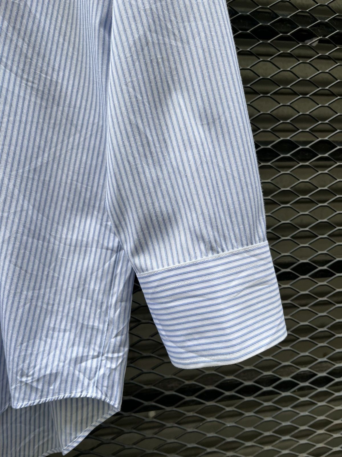 Yohji Yamamoto Sacsny Y’saccs by Yohji Yamamoto Striped Shirt Japanese Size US XL / EU 56 / 4 - 2 Thumbnail