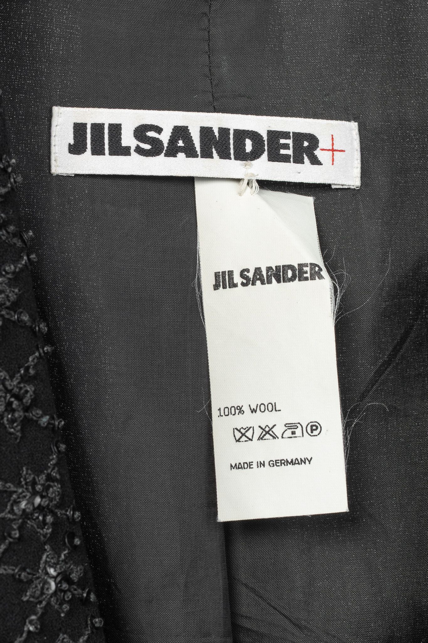 Jil Sander Jil Sander Vintage 90's Black Wool-Crepe Beaded Blazer Size M / US 6-8 / IT 42-44 - 4 Thumbnail