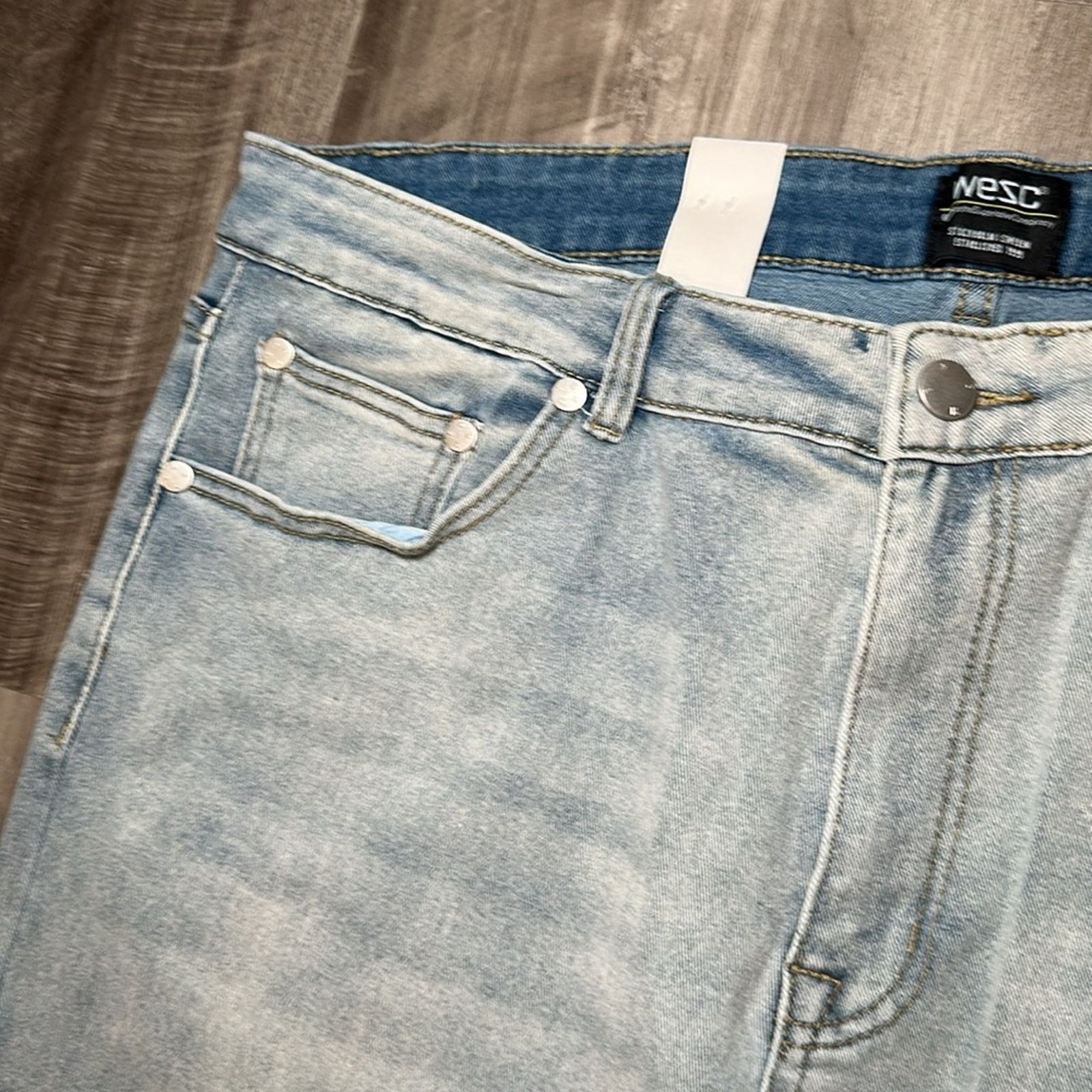 WeSC WESC Bob Straight Leg Jeans - 36x32 Size US 36 / EU 52 - 6 Thumbnail