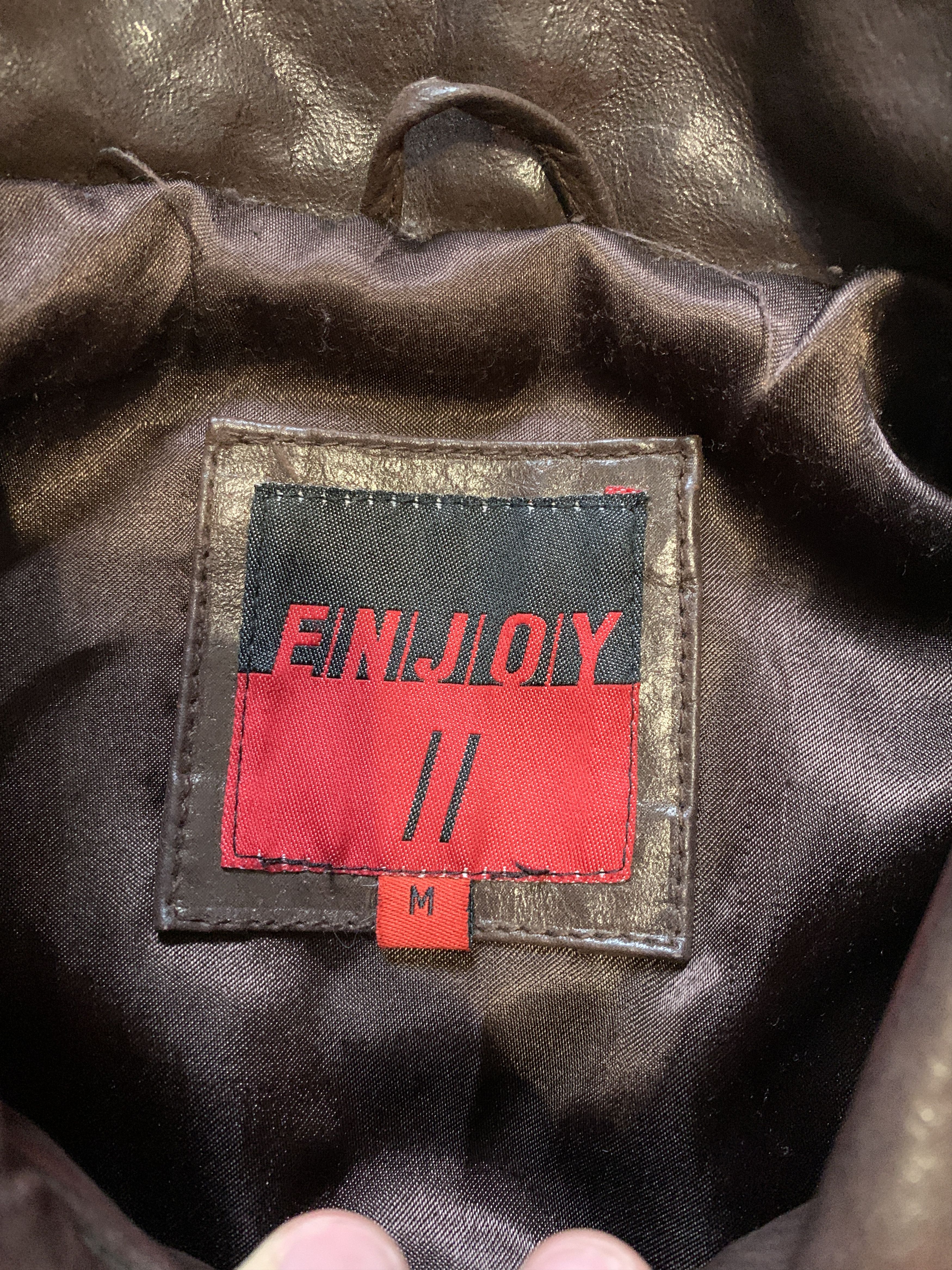 Enjoi Vintage Enjoy Leather Jacket Size US M / EU 48-50 / 2 - 5 Thumbnail