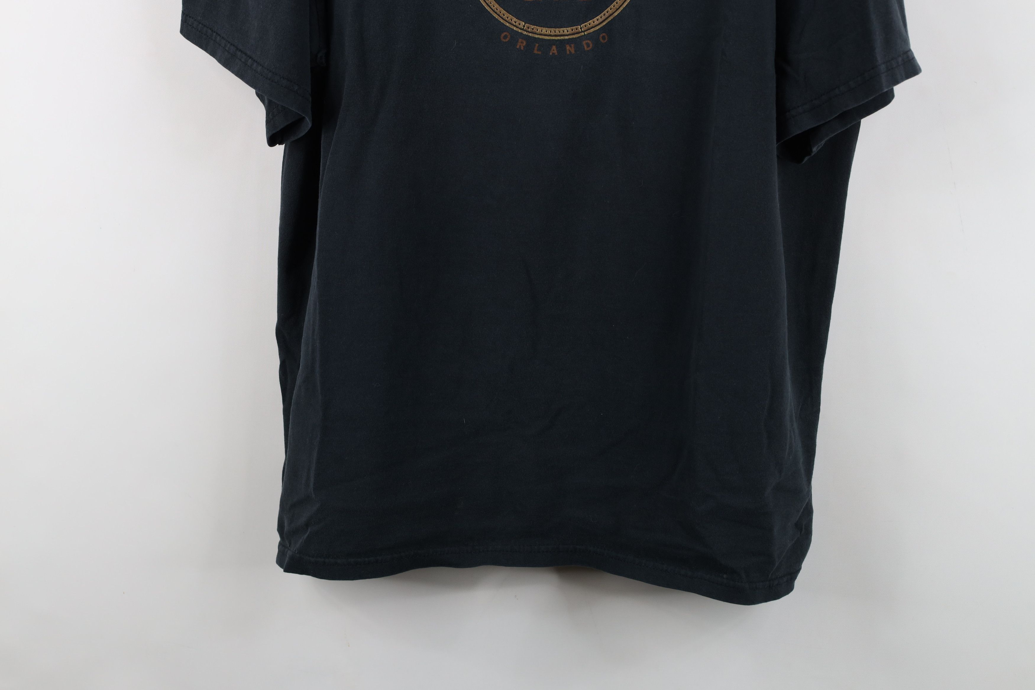 Hard Rock Cafe Vintage 90s Hard Rock Cafe Spell Out Orlando T-Shirt Black Size US XL / EU 56 / 4 - 3 Thumbnail