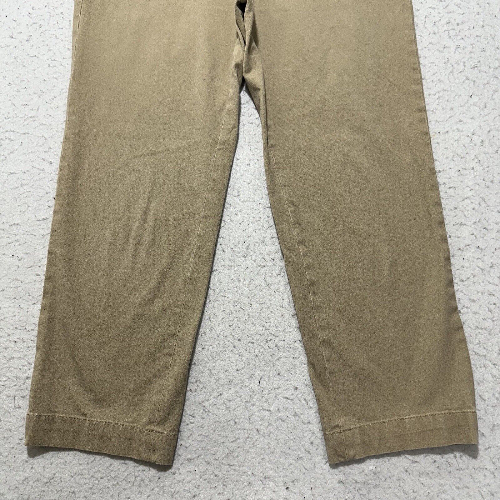 Other Talbots 6P Flat Front Chino Pants Khaki Mid Rise 24" Inseam Size 28" / US 6 / IT 42 - 3 Thumbnail