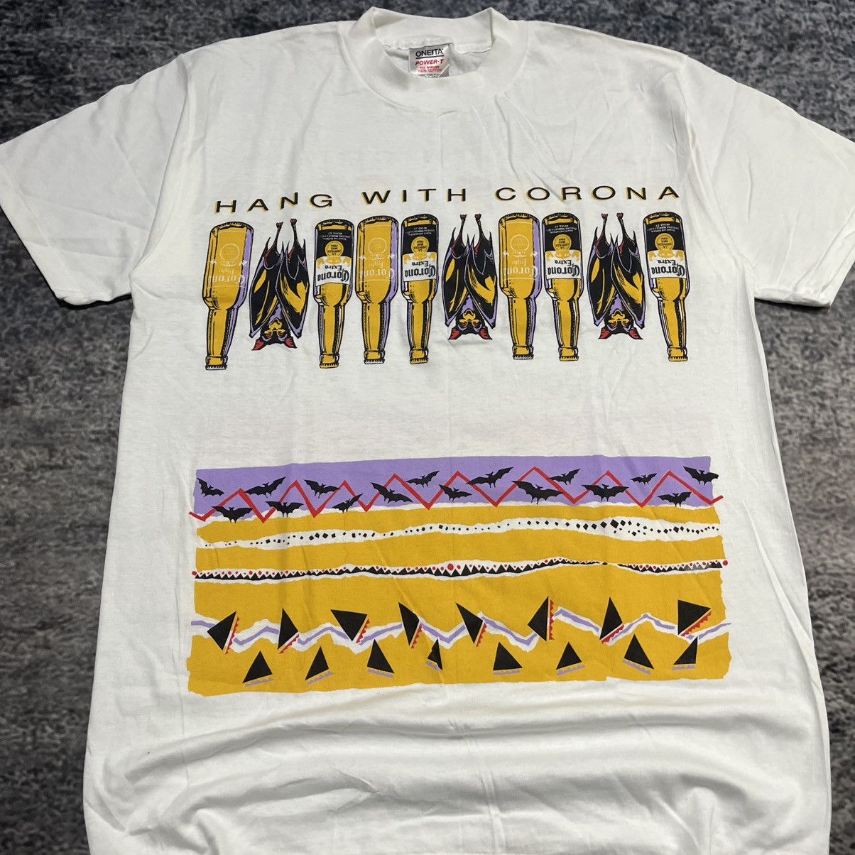 Vintage Vintage 90s Corona Beer Party Skater Grunge T Shirt XL Size US XL / EU 56 / 4 - 3 Thumbnail