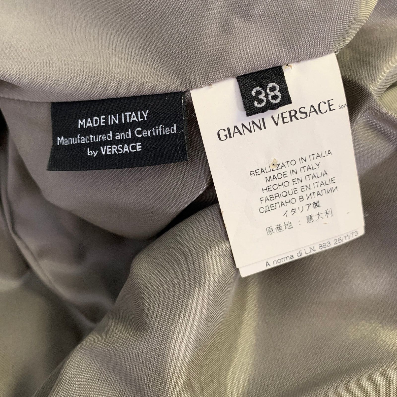 Versace VERSACE Size 2 Brown Silk Wool Strappy Dress Size XS / US 0-2 / IT 36-38 - 6 Thumbnail