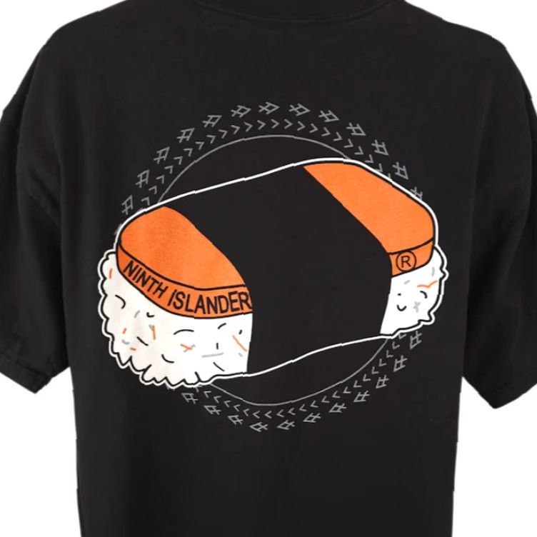 Vintage VINTAGE Musubi T Shirt Mens XL Black Ninth Island Hawaii Las Vegas Size US XL / EU 56 / 4 - 2 Thumbnail