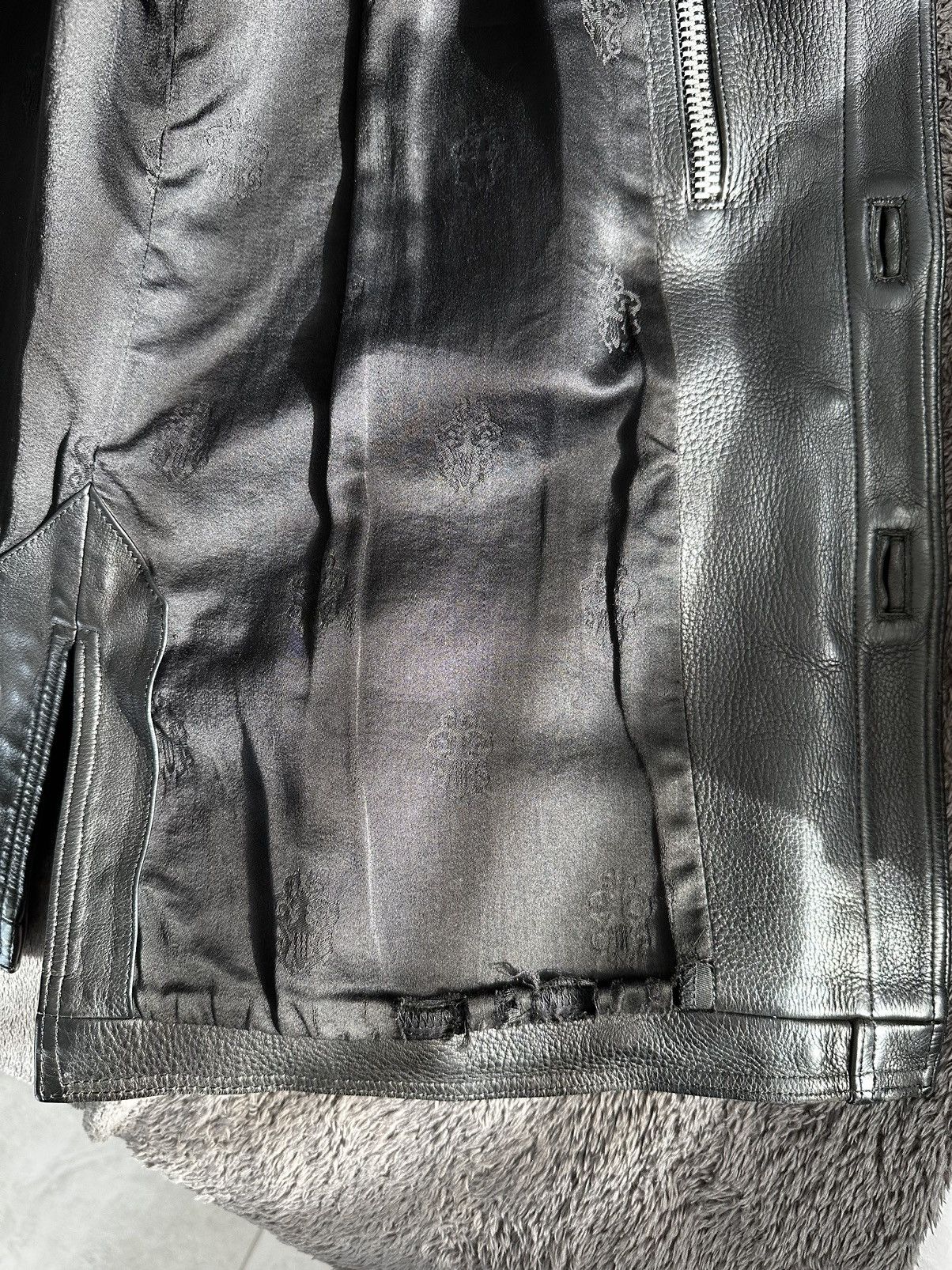 Chrome Hearts RARE Talon Leather Motorcycle Jacket 1993 Size US M / EU 48-50 / 2 - 22 Thumbnail