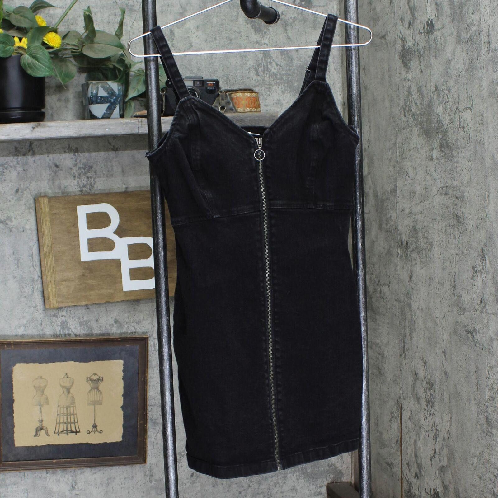 Garbage TV Garage Zip Front Denim Mini Dress 1678e601ec4e9a Black PS Size S / US 4 / IT 40 - 1 Thumbnail