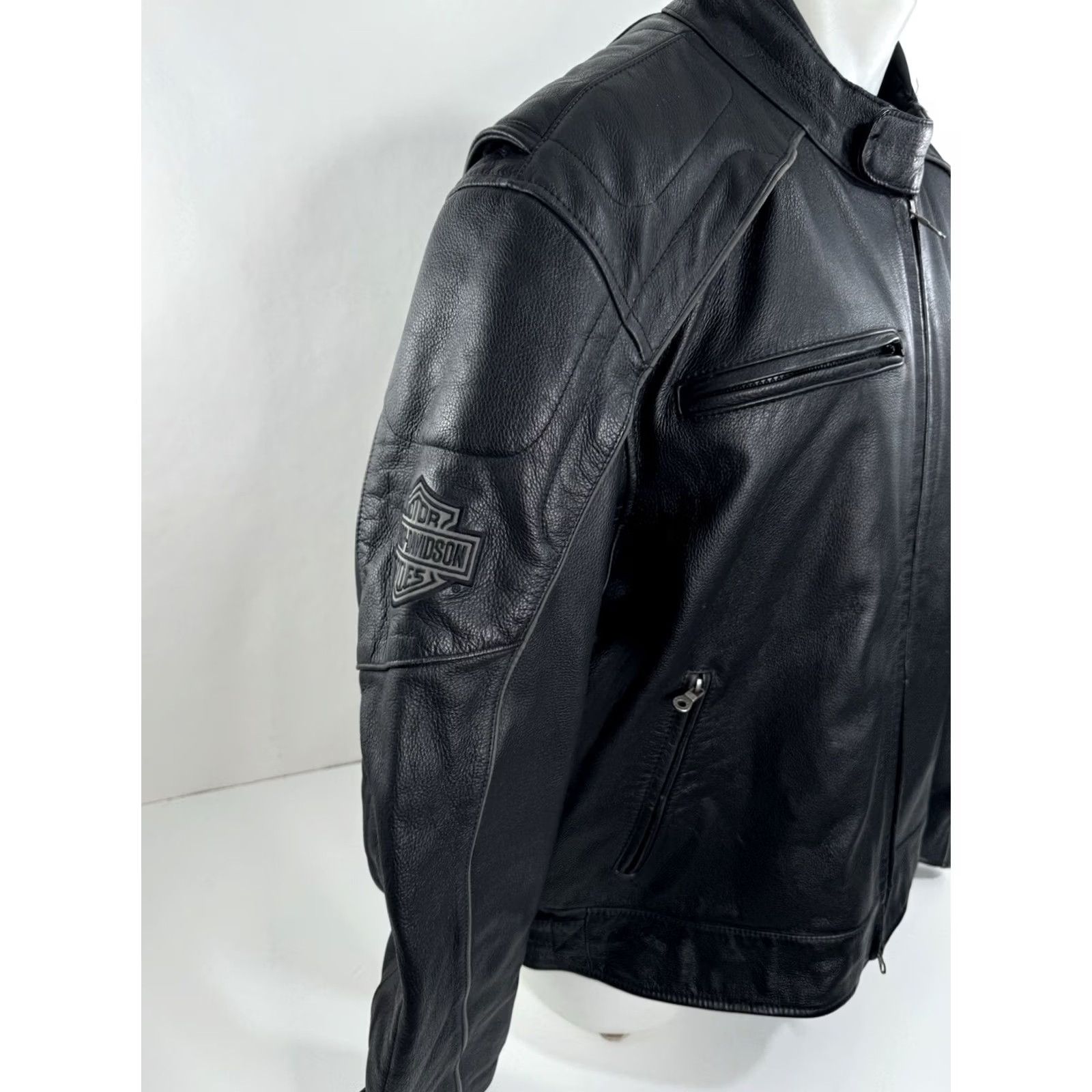 Harley Davidson Harley-Davidson Heavy Leather - Willie G Skull Mens 2XL Jacket_Biker_Motorcycle Black Leather Jacket Mens 2XL Harley-Davidson Willie G. Size US XXL / EU 58 / 5 - 4 Thumbnail