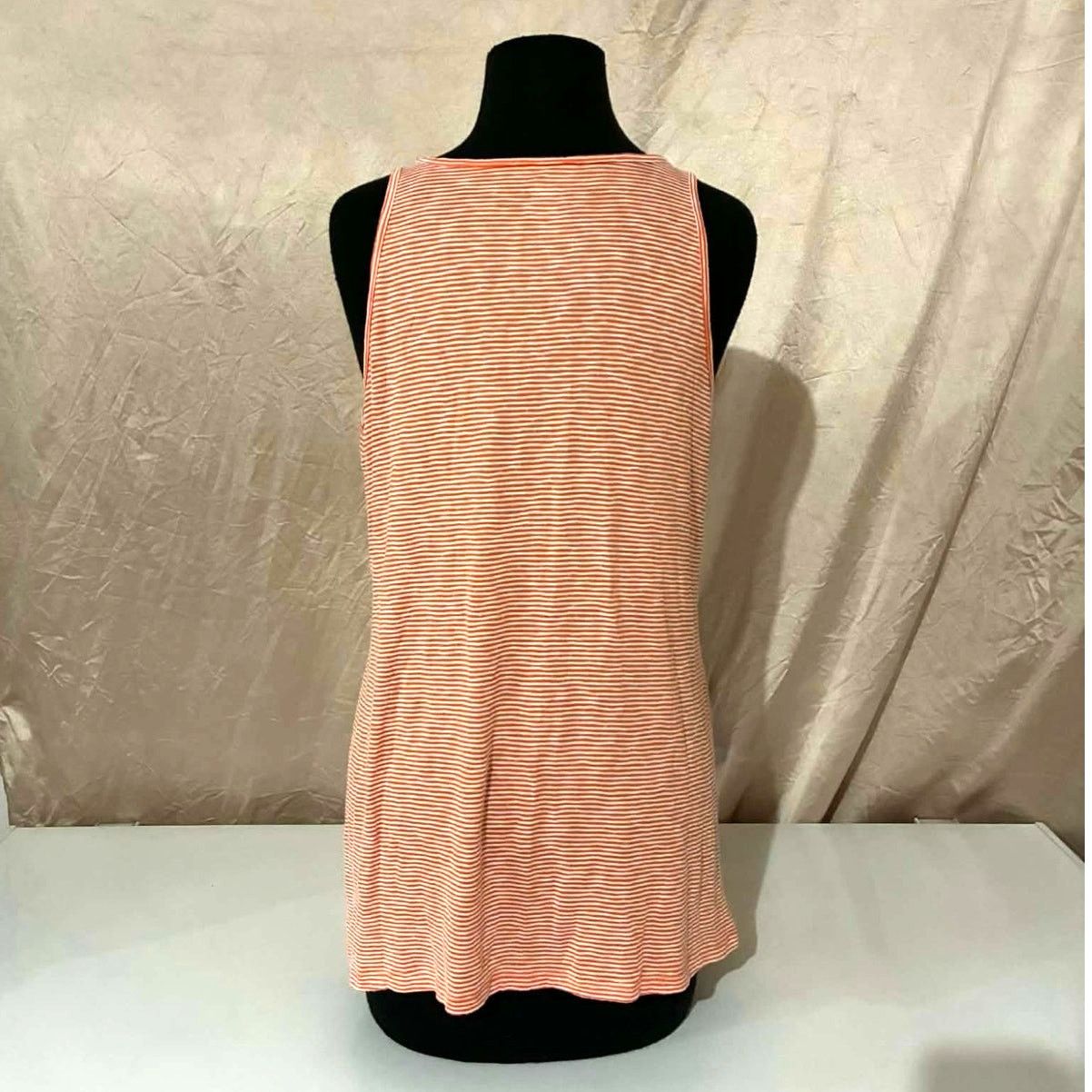 Old Navy Old Navy Orange and White Striped Maternity Tank - M Size M / US 6-8 / IT 42-44 - 2 Thumbnail