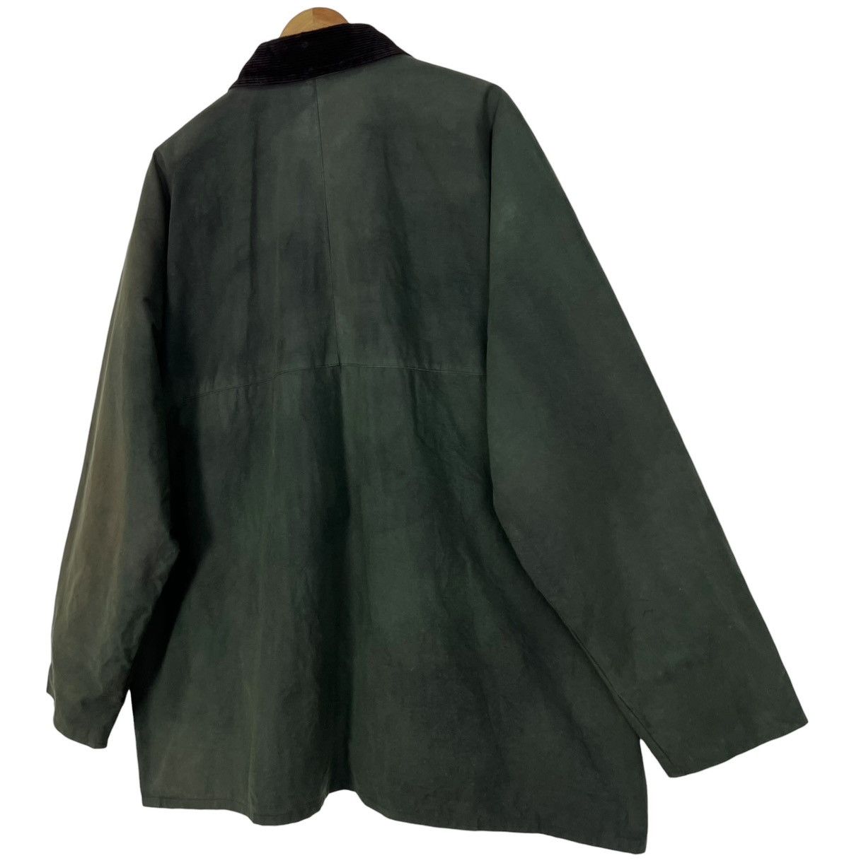 Barbour Vintage Open Green Waxed Jacket Size US XXL / EU 58 / 5 - 5 Thumbnail