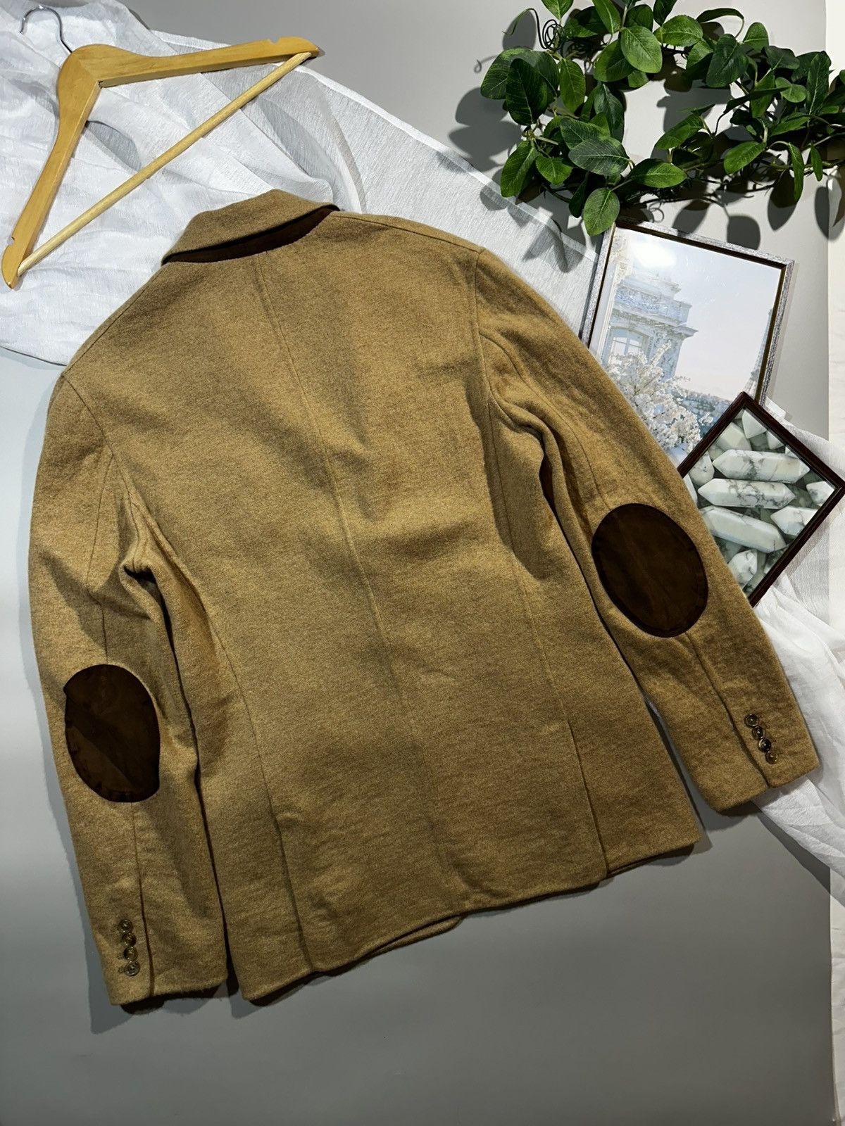 Ralph Lauren Purple Label RLPL 60% Cashmere Wool Suede Elbow Patch Hand-Tailored Size 42R - 16 Thumbnail