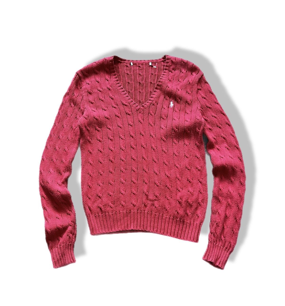 Polo Ralph Lauren Ralph Lauren Cable Knit Sweater Color Red Size M / US 6-8 / IT 42-44 - 1 Thumbnail