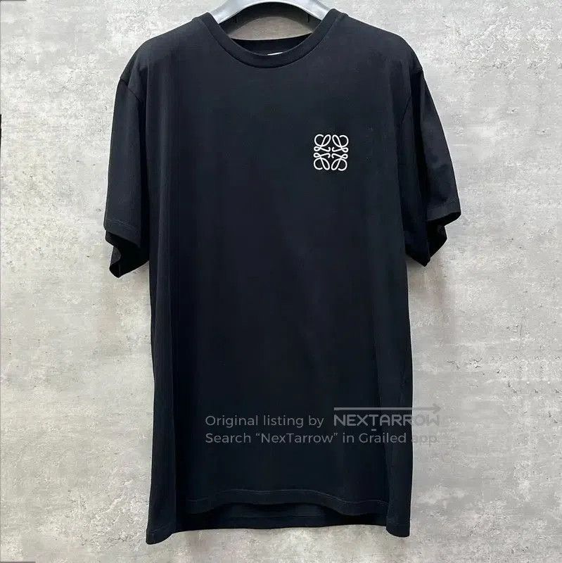 Loewe Summer Black Cotton Short Sleeve T-Shirt .