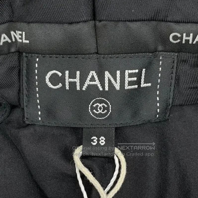 Chanel Chanel Black Wool Casual Pants for Women . Size 23" - 6 Thumbnail