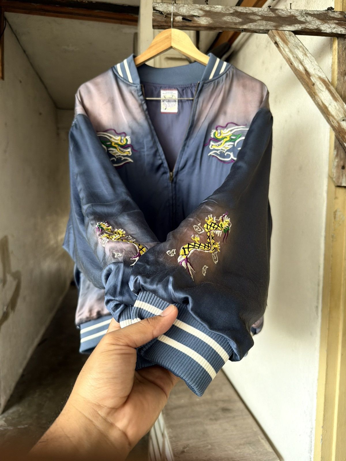 McGregor Rare🔥 McGregor Faded Sun Style Embroidery Sukajan Jacket Size US L / EU 52-54 / 3 - 4 Thumbnail