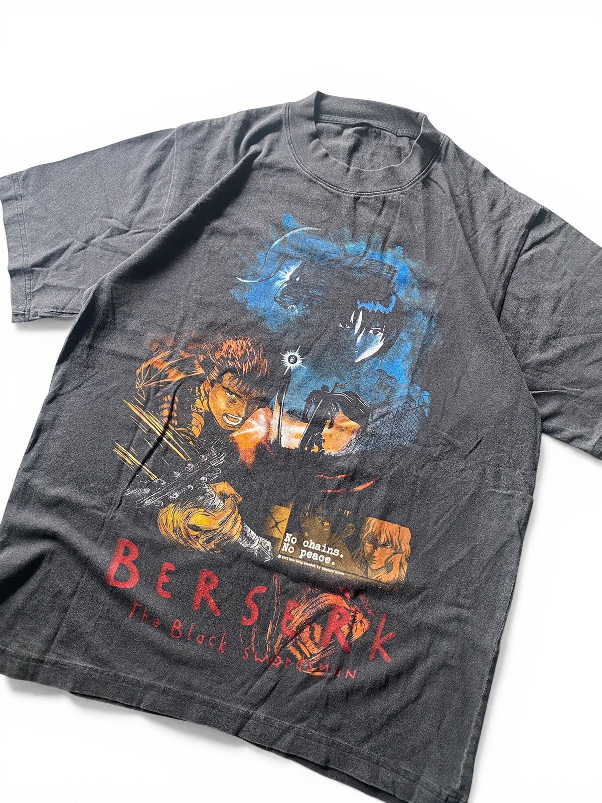 Japanese Brand Rare Berserk The Black Swordsman Anime Graphic Tee Faded Size US M / EU 48-50 / 2 - 3 Thumbnail