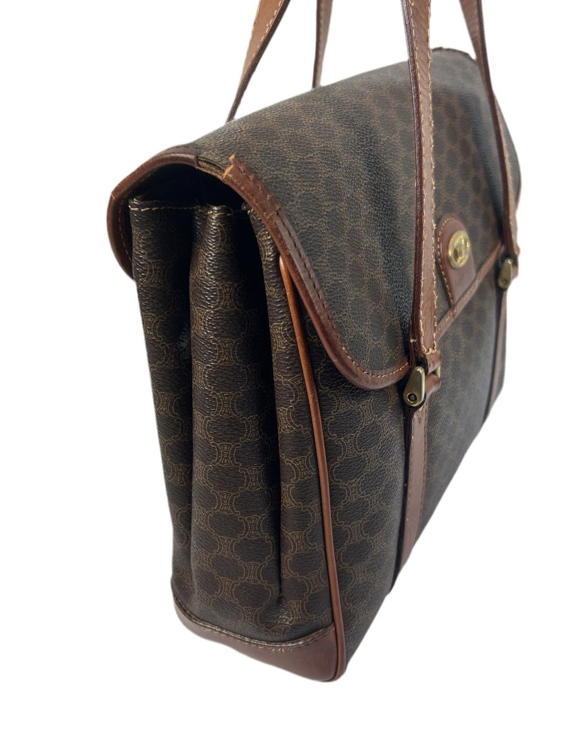 Celine Celine Macadam Leather Shoulder Bag Size ONE SIZE - 5 Thumbnail