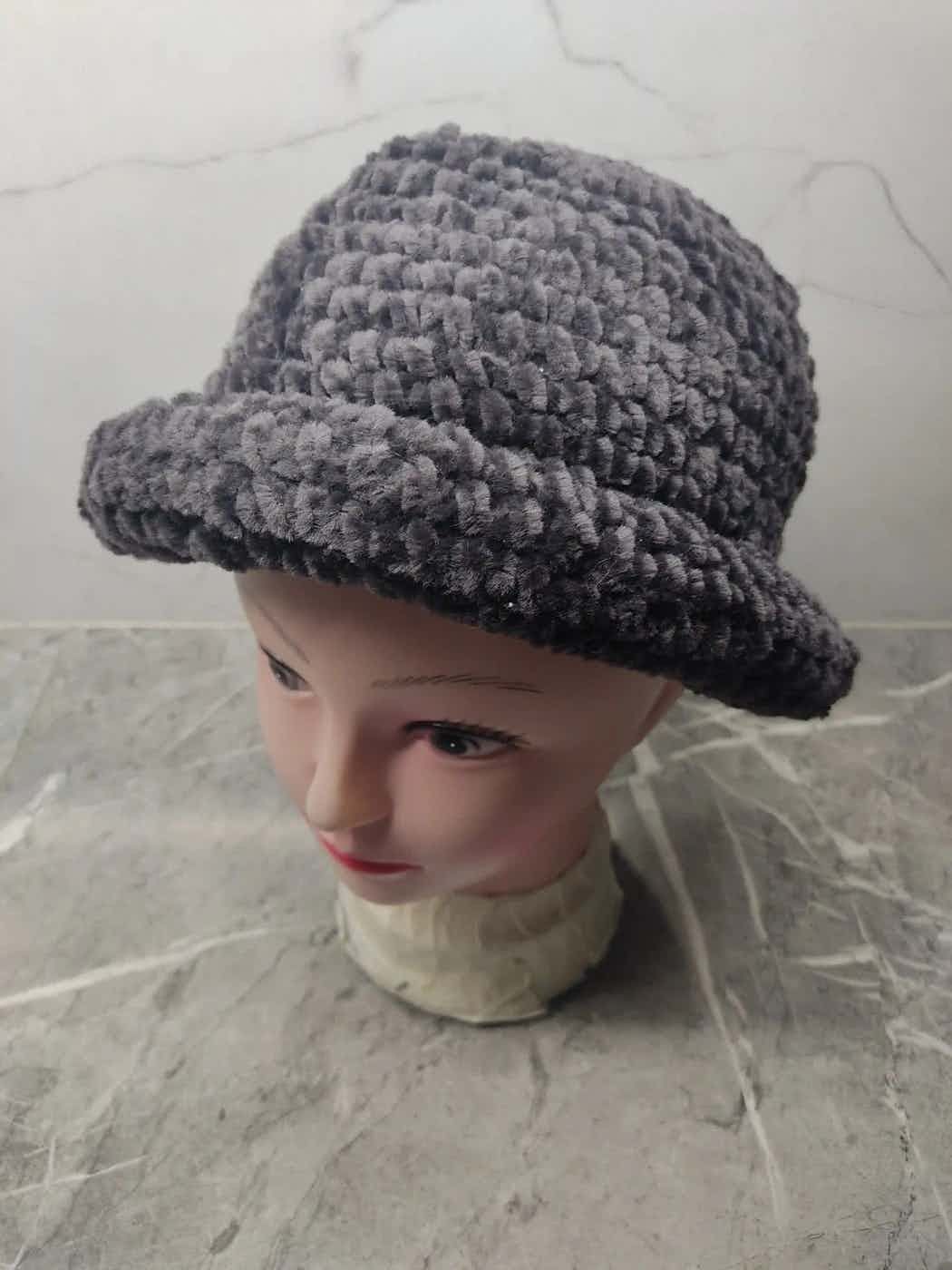 Handmade × Vintage Unknown Knit Bucket Hat Size ONE SIZE - 3 Thumbnail