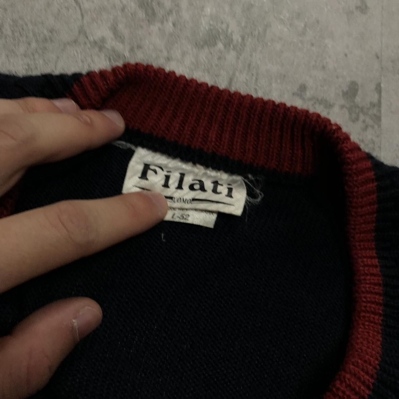 Other Filati black and red vintage sweater Size US L / EU 52-54 / 3 - 3 Thumbnail
