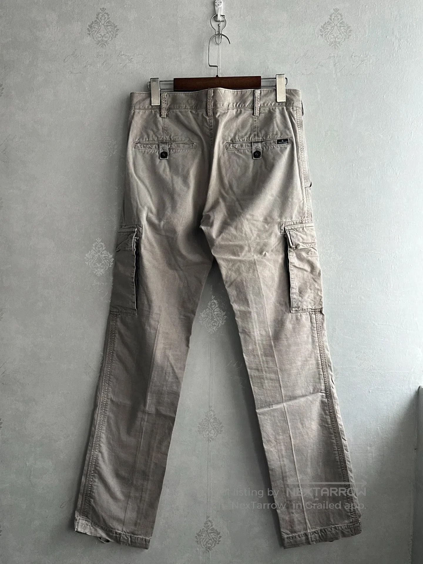 Stone Island STONE ISLAND 00s Cement Gray Old-Style Pants| Size US 30 / EU 46 - 2 Thumbnail
