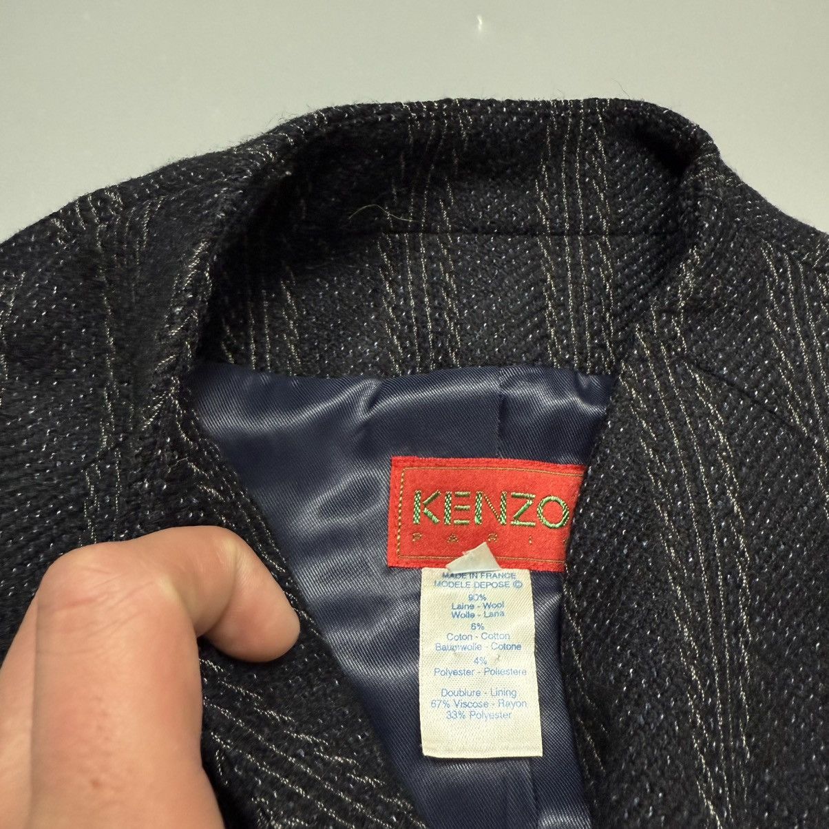 Kenzo Vintage Kenzo Paris Suit Blazer Pants Wool Size 27" / US 4 / IT 40 - 7 Thumbnail
