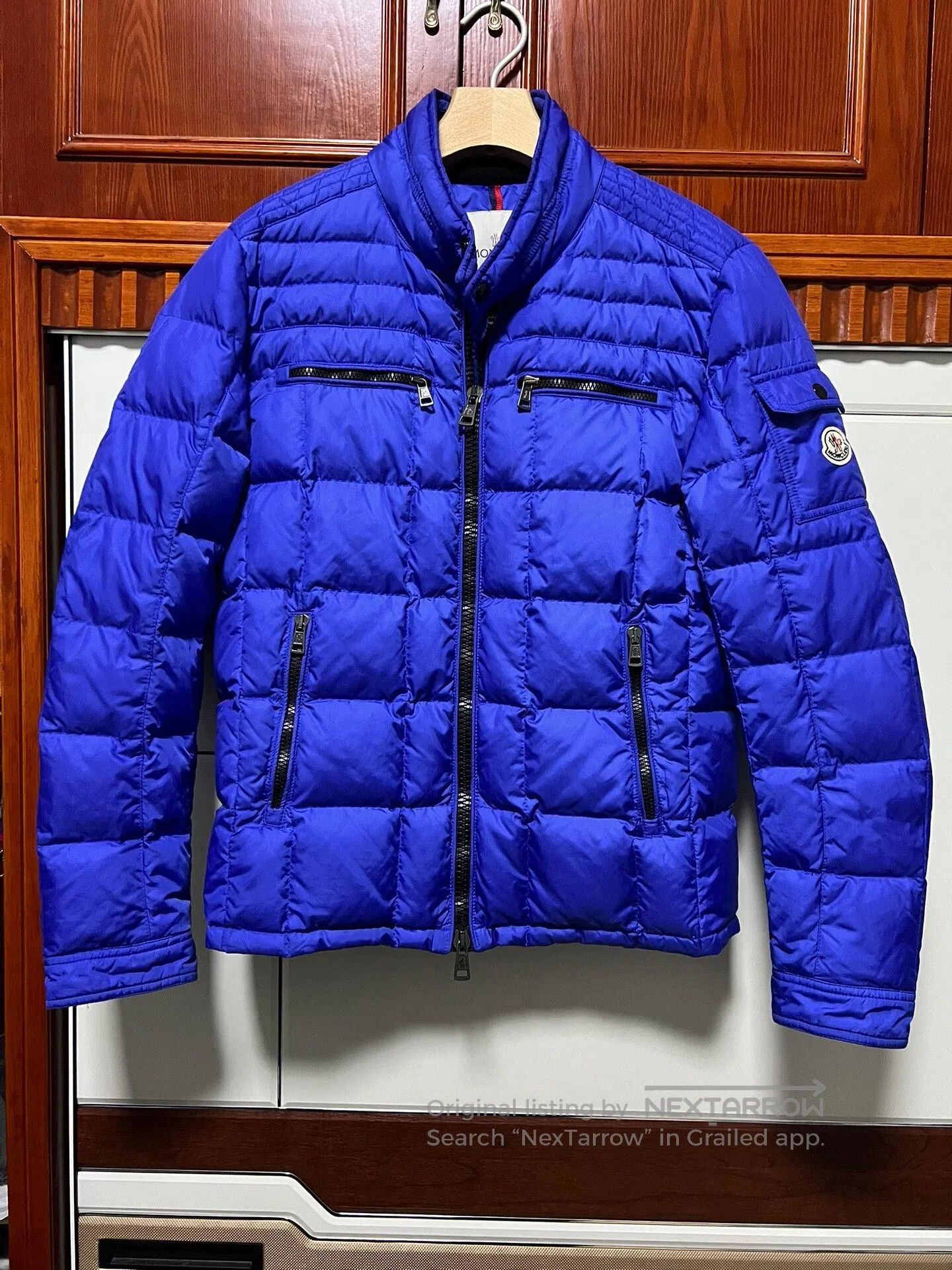 Moncler Moncler Aubin Men's Moto Down Jacket. Size US L / EU 52-54 / 3 - 1 Thumbnail