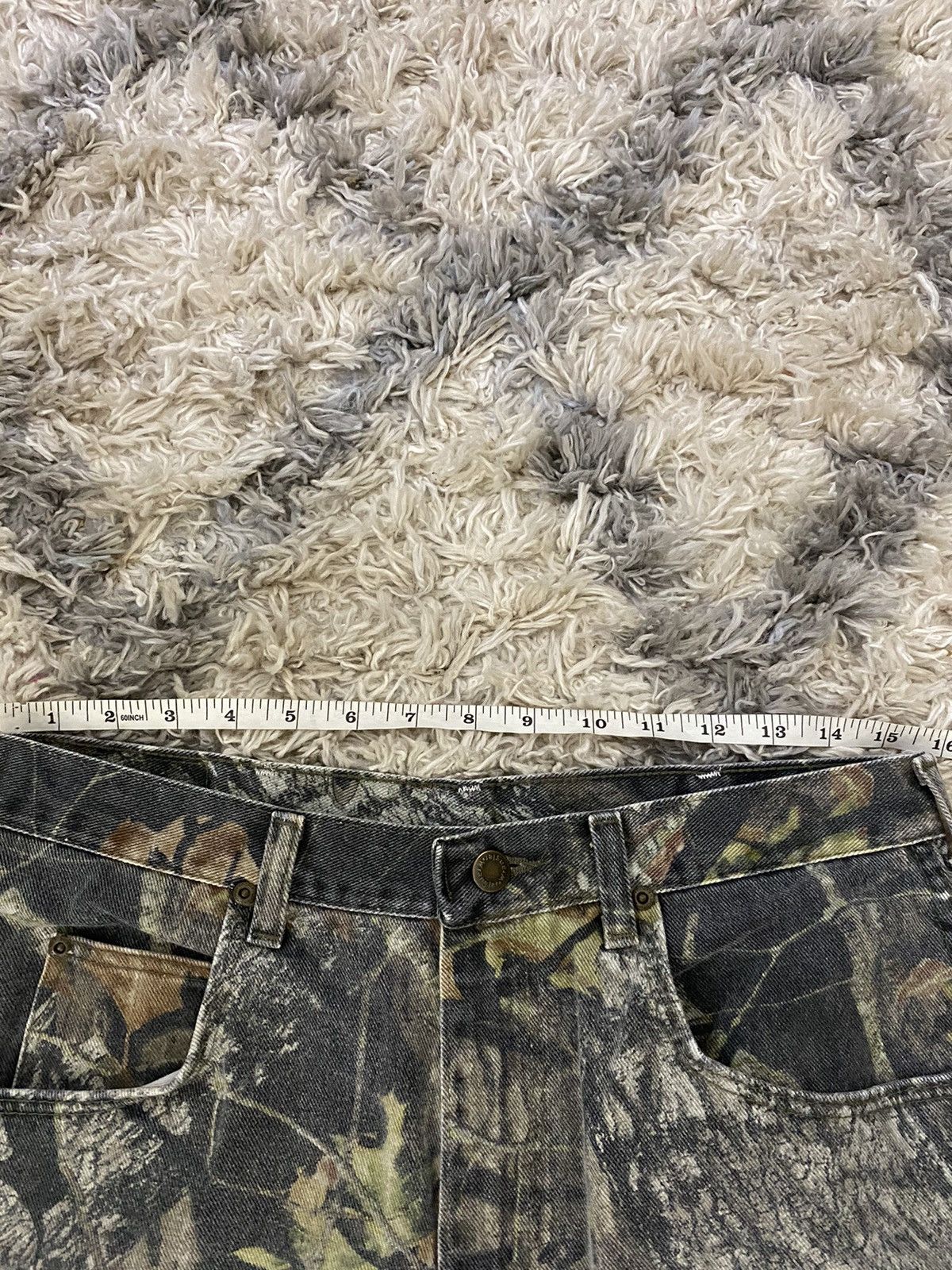 Vintage Faded Wrangler Double Knee Mossy Oak Real Tree y2k