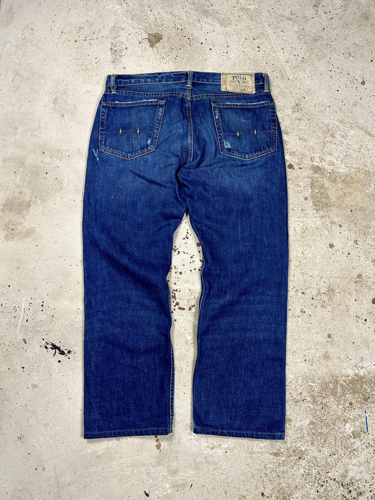 Polo Ralph Lauren × Vintage Vintage Y2K Polo Ralph Lauren Classic 867 Baggy Denim Pants Size US 34 / EU 50 - 1 Thumbnail