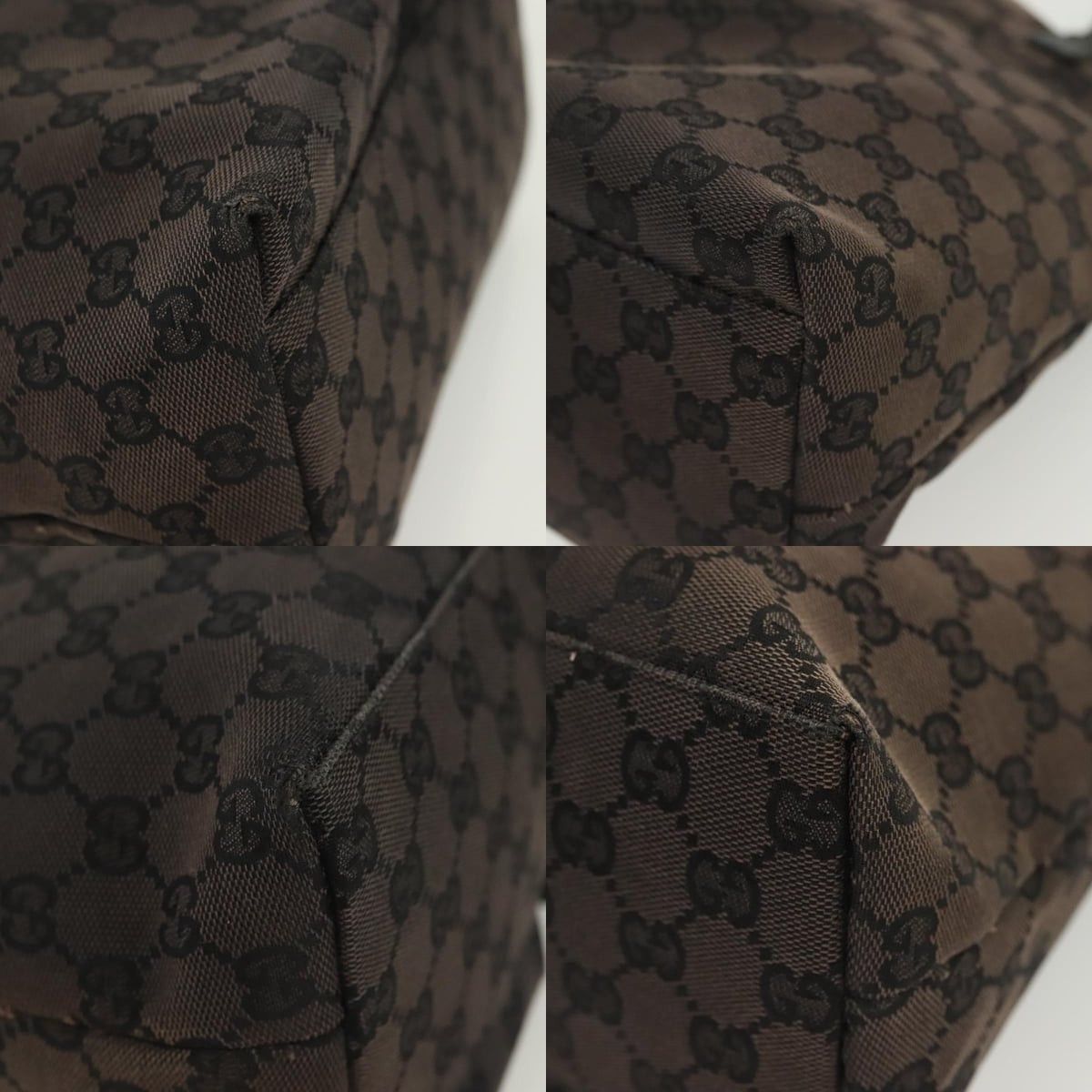 Gucci GUCCI GG Canvas Tote Bag Black Silver 002 1076 002 1076 Size ONE SIZE - 10 Thumbnail