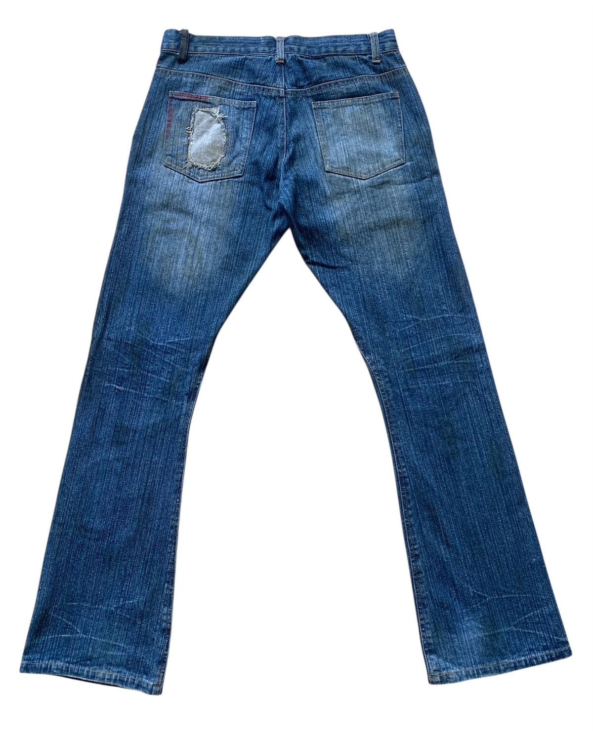 In The Attic Rare Distressed In The Attic Flare Denim Jeans Pants Size US 31 - 2 Thumbnail