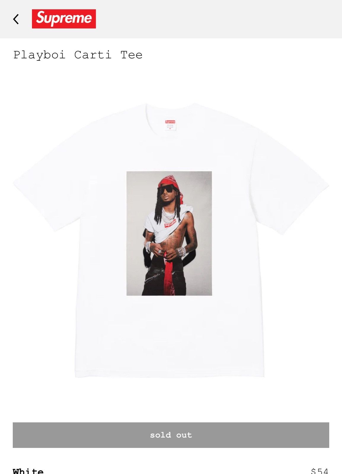 Playboi Carti White T Shirt | Grailed