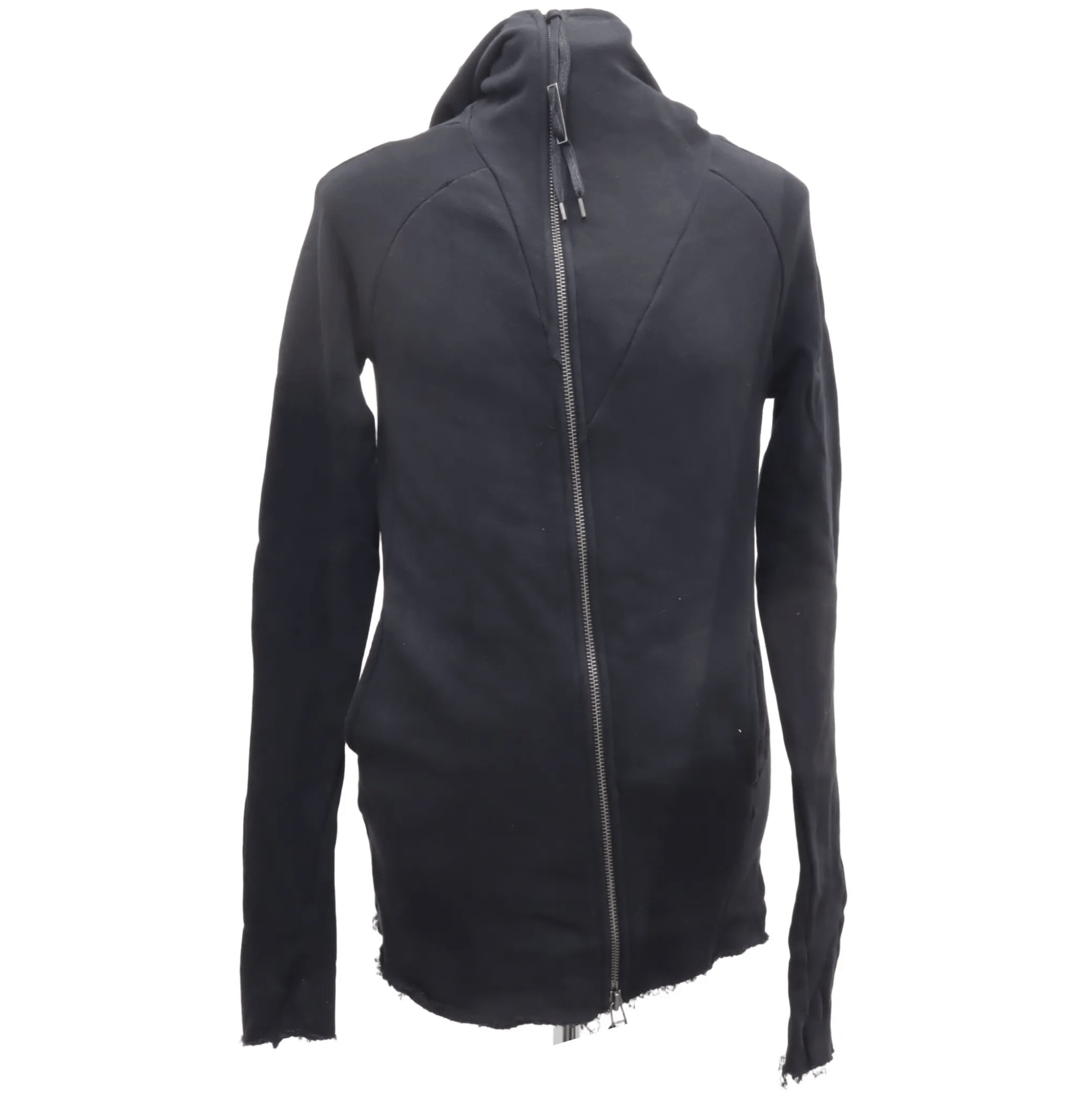 Panelled Raw Edge Cotton Hoodie, Army of Me.