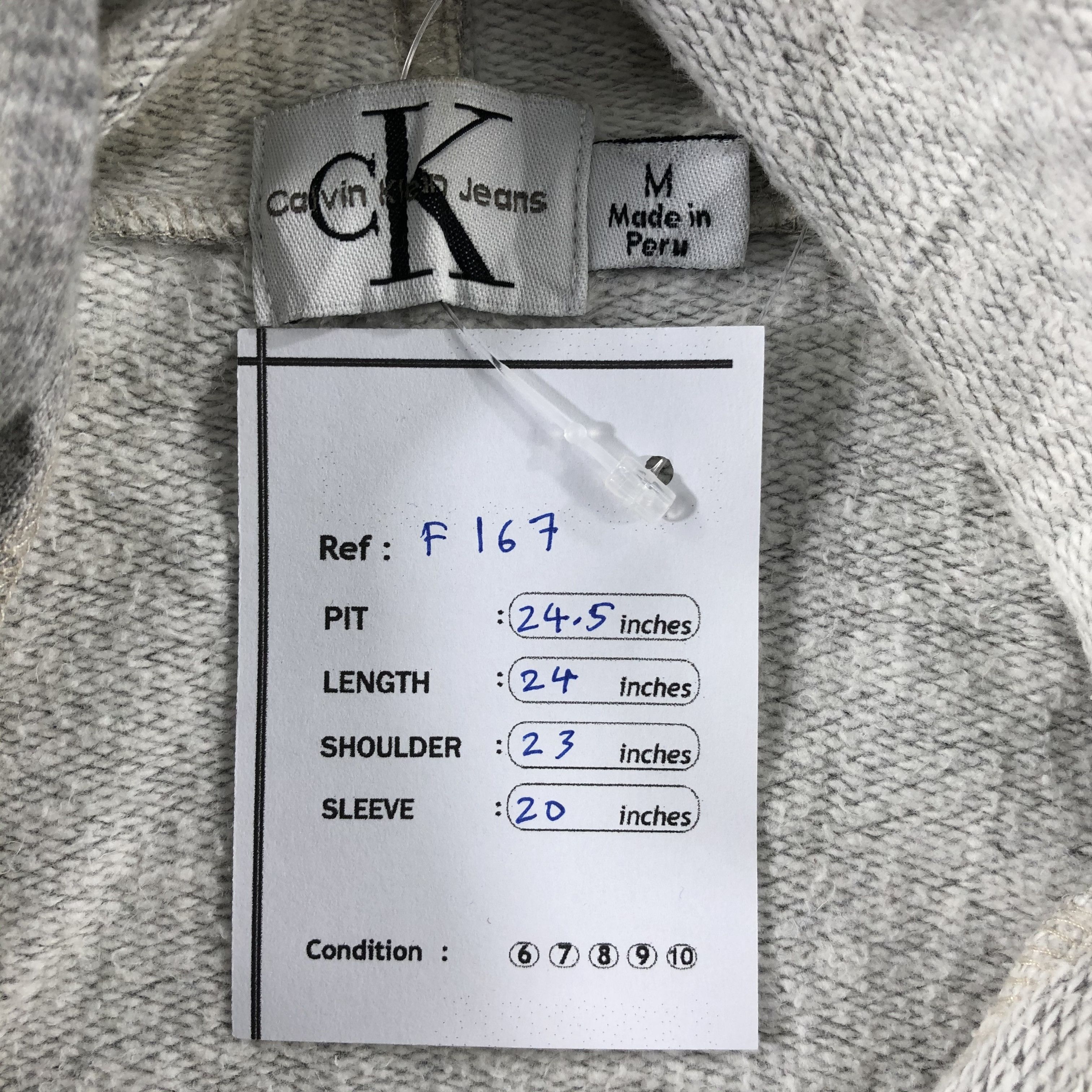 Calvin Klein Vintage Grey Clavin Klein Hoodies F167 Size US M / EU 48-50 / 2 - 7 Thumbnail