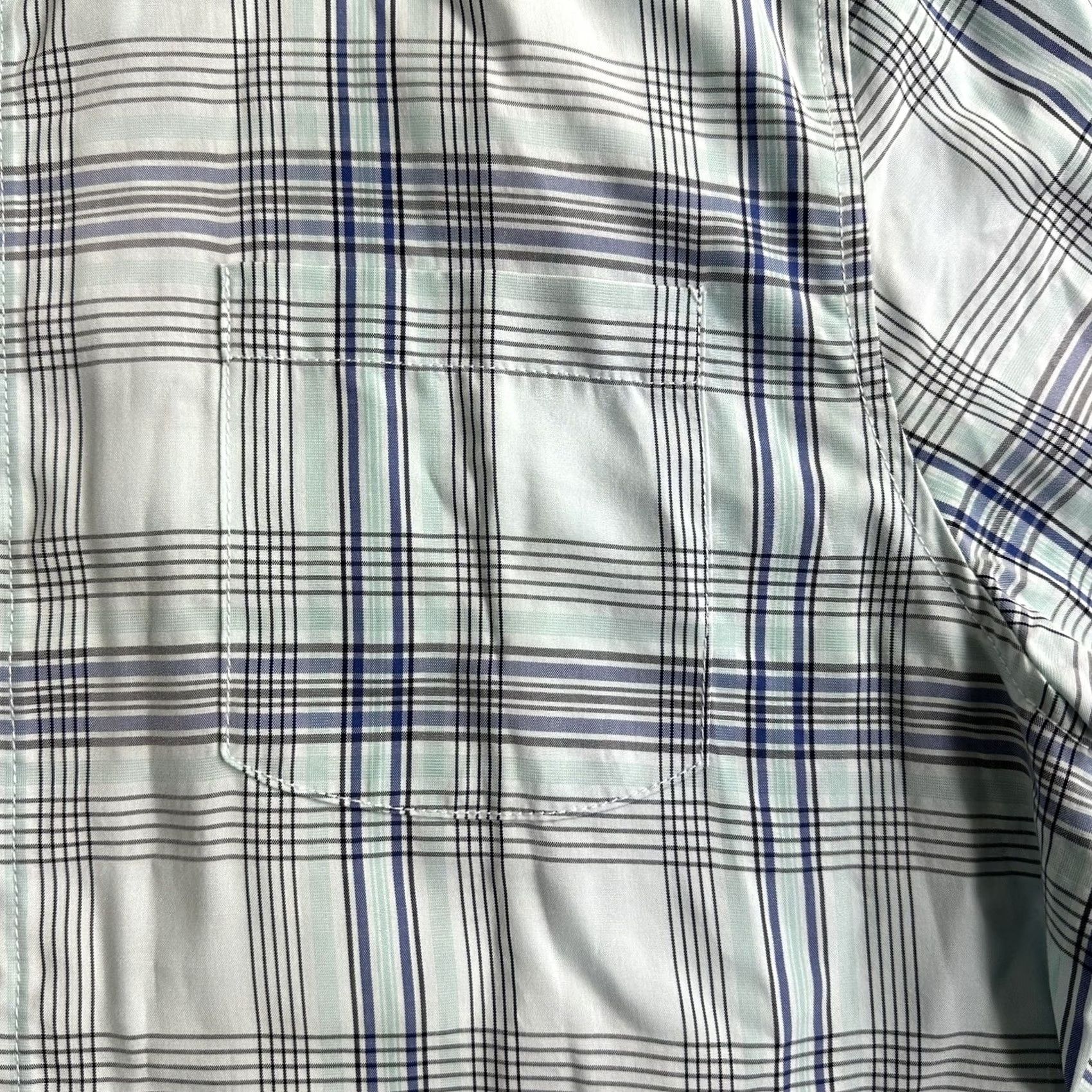 Tommy Bahama Tommy Bahama Shirt Mens The Coconut Point Plaid Short Sleeve Button-Up Blue Casual L Regular Button-Down Collared Size US 33 - 4 Thumbnail