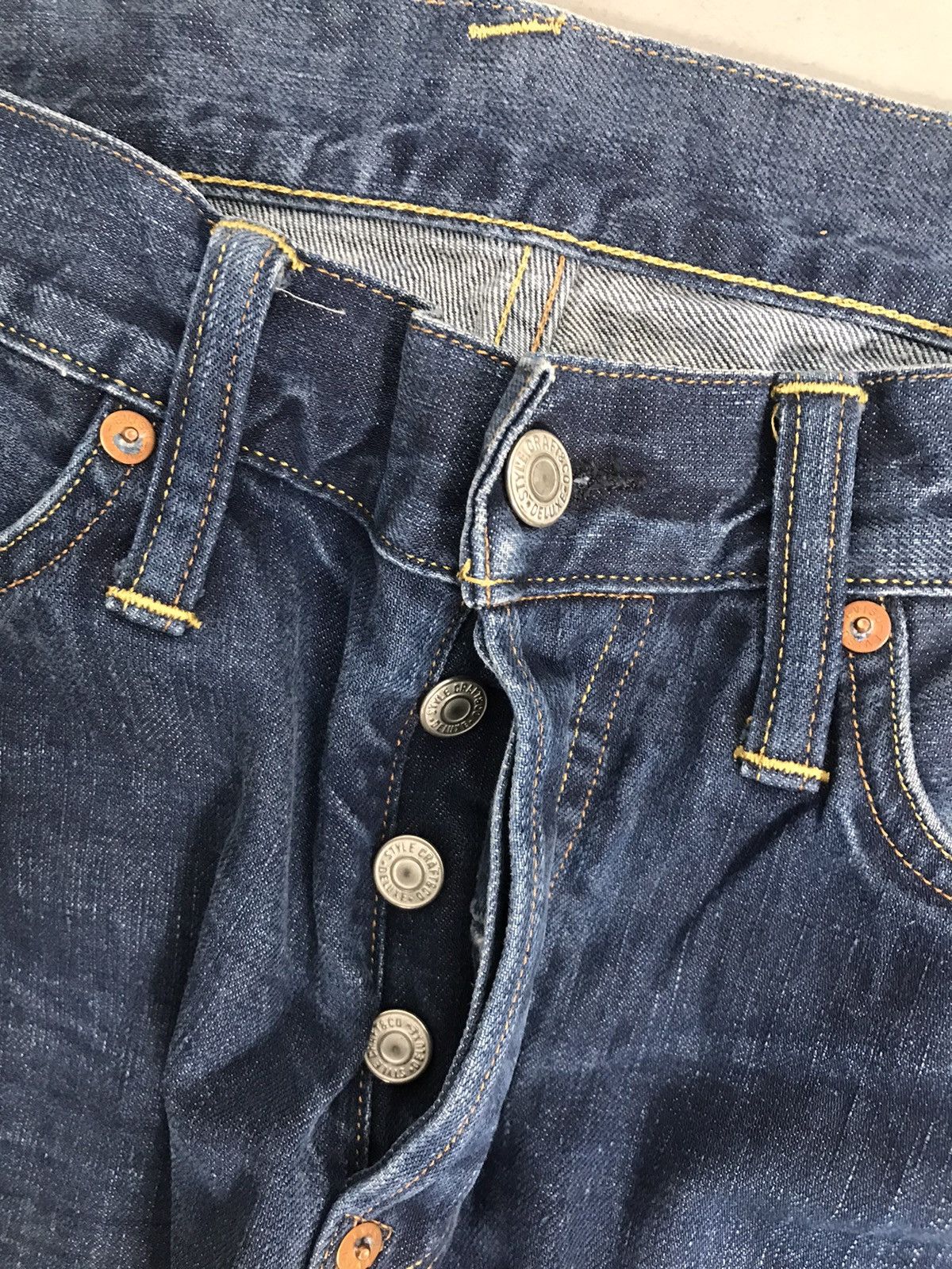 Japanese Brand × Vintage Vintage Evisu salvage loose fit denim Size US 36 / EU 52 - 5 Thumbnail