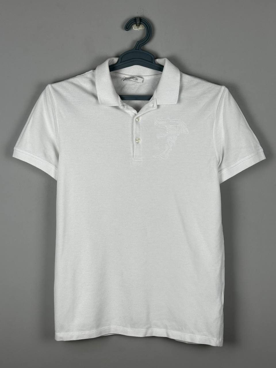 Versace Versace White Medusa Big Logo Polo T Shirt Size US S / EU 44-46 / 1 - 2 Thumbnail