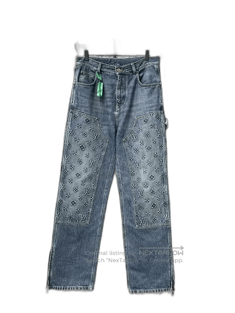 Louis Vuitton Louis Vuitton Blue Denim Lumber Pants. Size US 30 / EU 46 - 1 Thumbnail